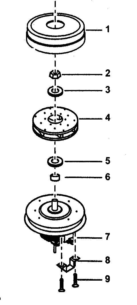 Panasonic MC-V325 motor fan assy diagram
