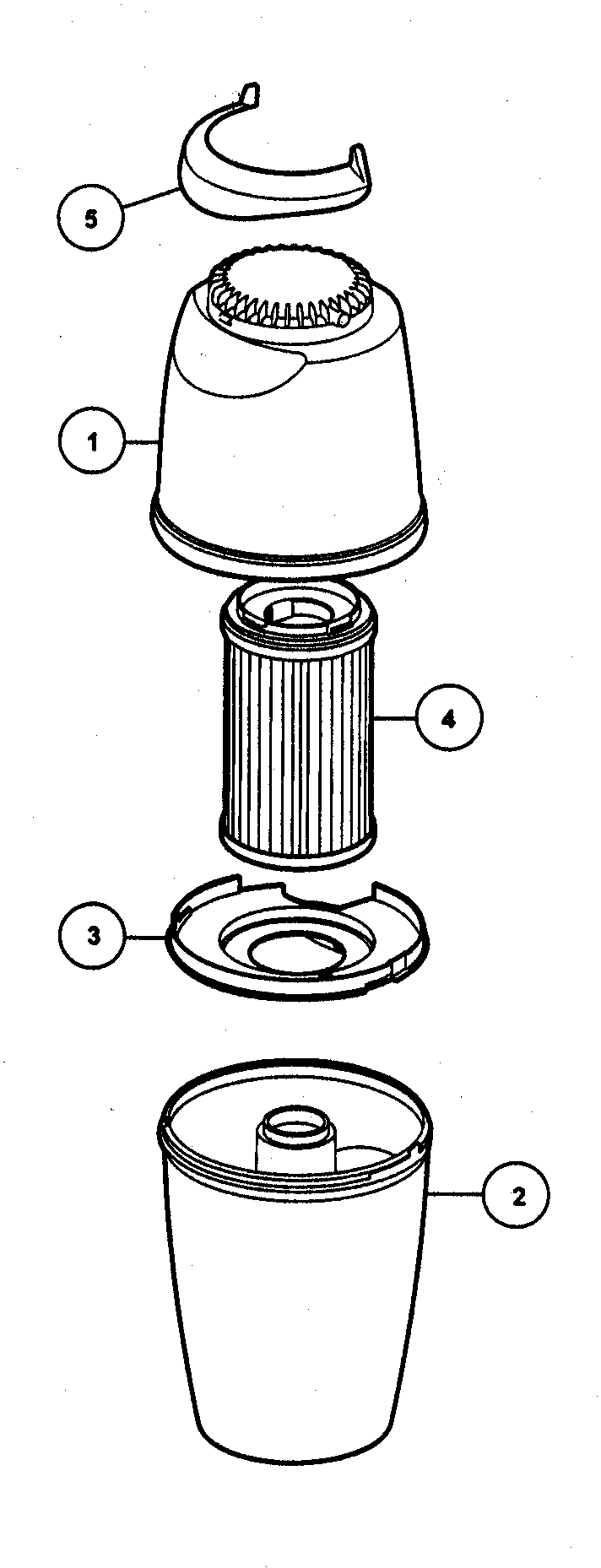 Panasonic MC-V548100 dust bin assy diagram