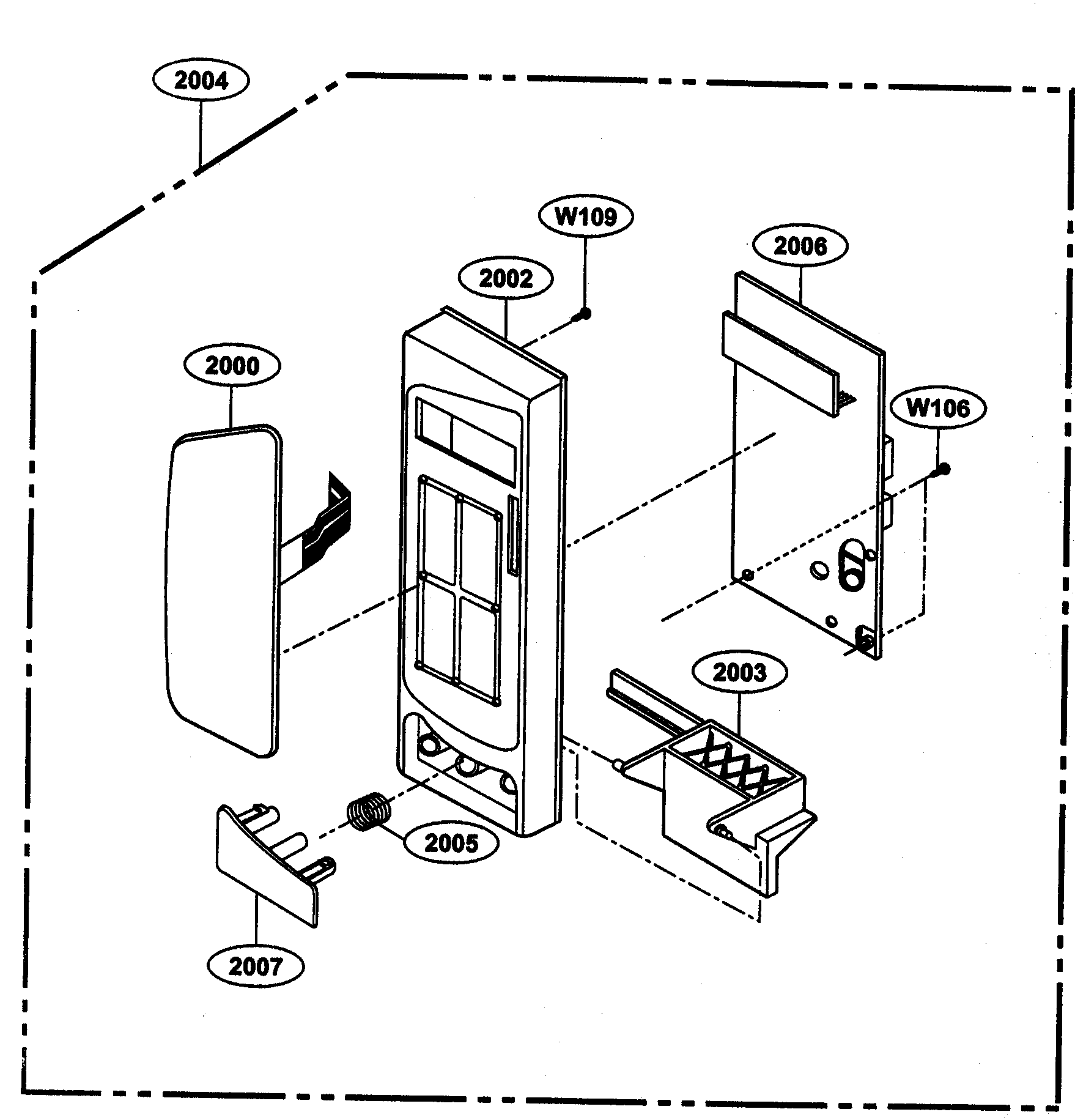 Kenmore 72163352300 controller diagram