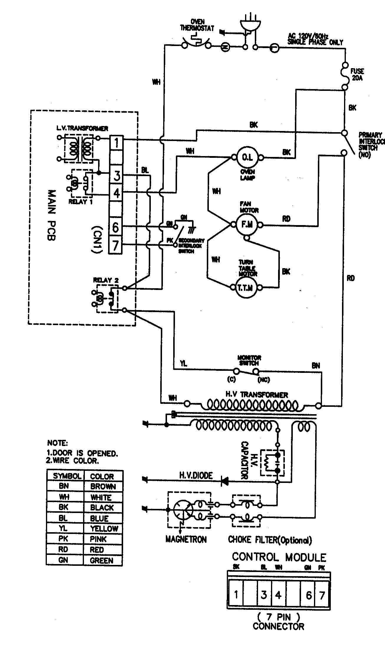 Kenmore 72163352300 wiring diagram diagram