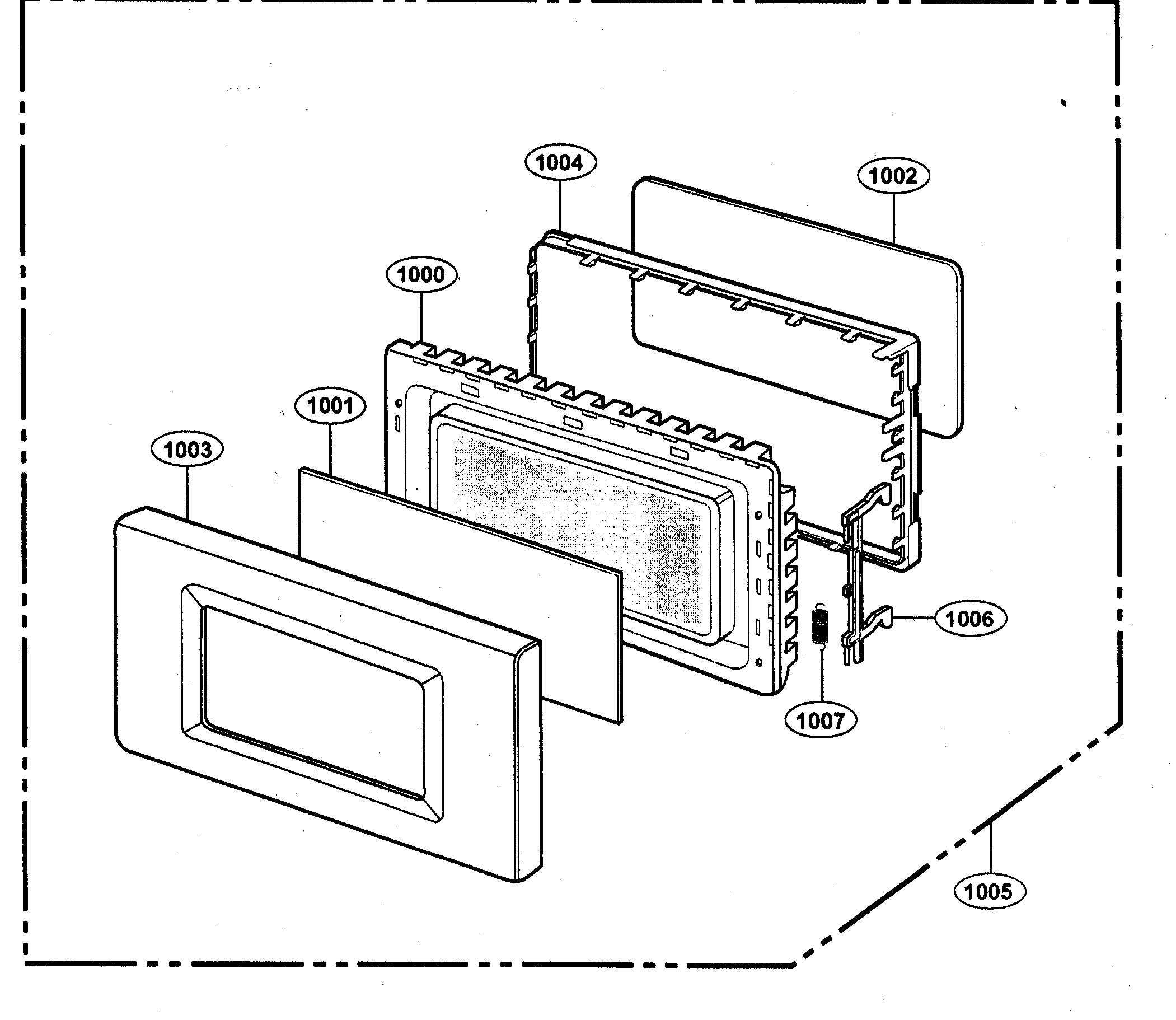 Kenmore 72162349202 door diagram