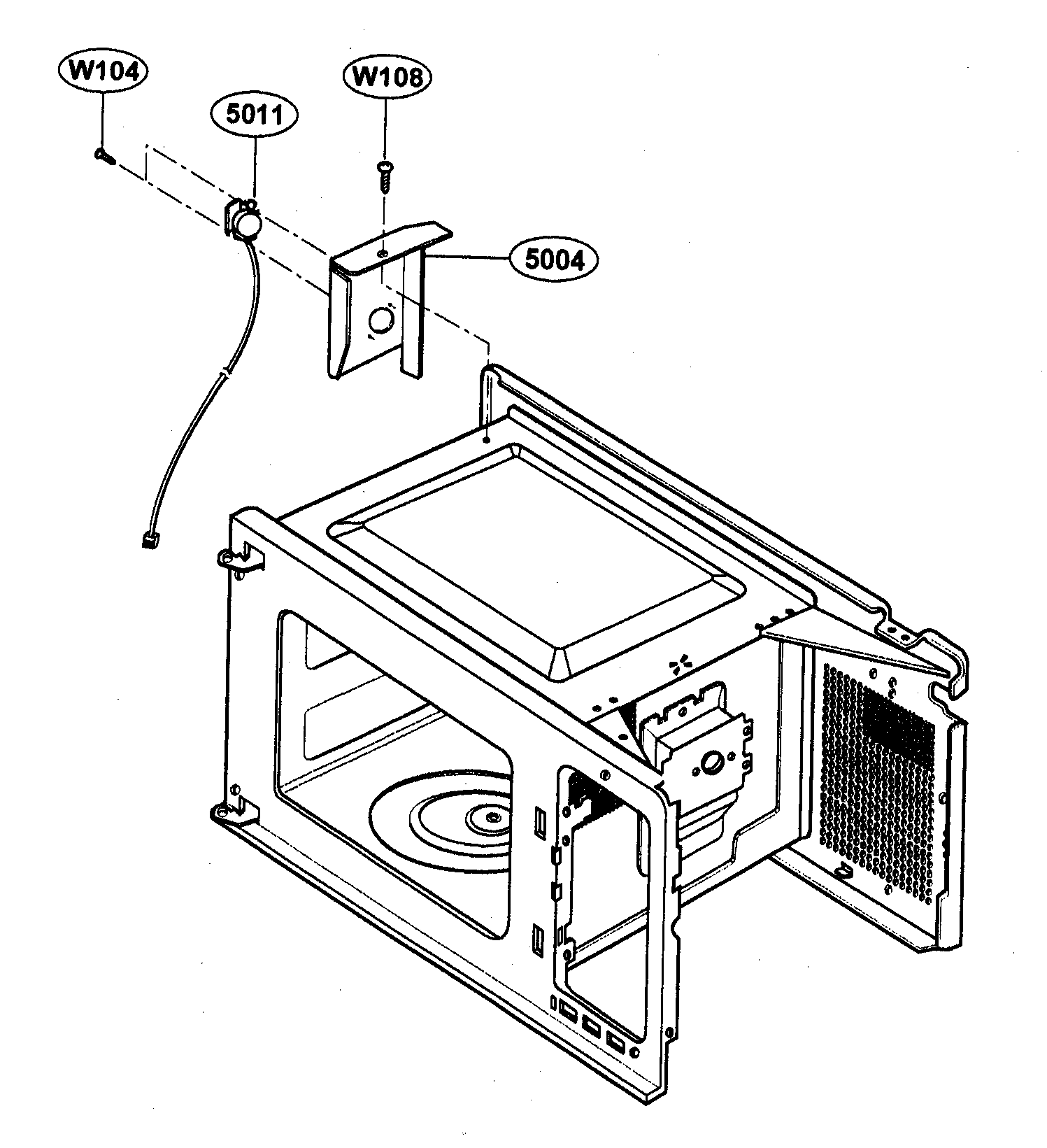 Kenmore 72162349202 sensor diagram