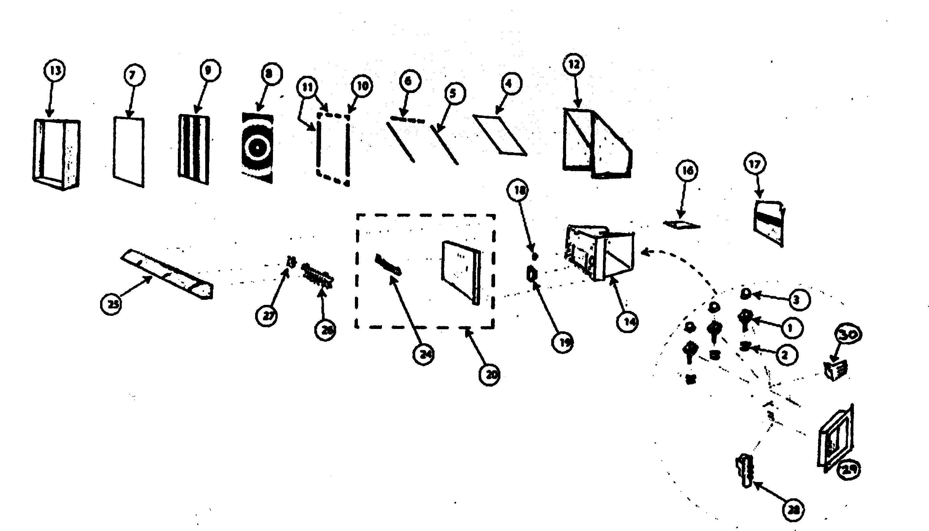 Panasonic PT-51HX43G cabinet parts diagram