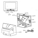 Magnavox 20DV6932/37R cabinet parts diagram