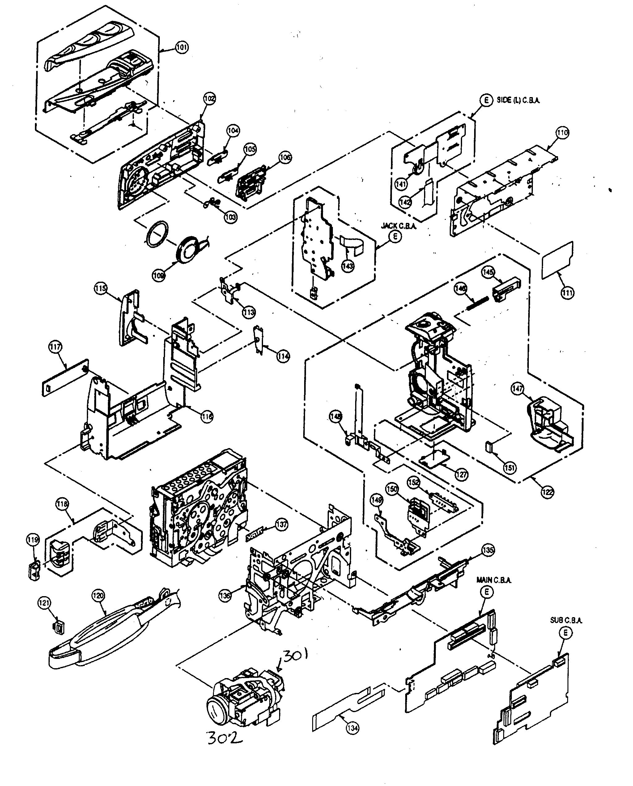 Panasonic PV-GS70 cabinet parts 2 diagram