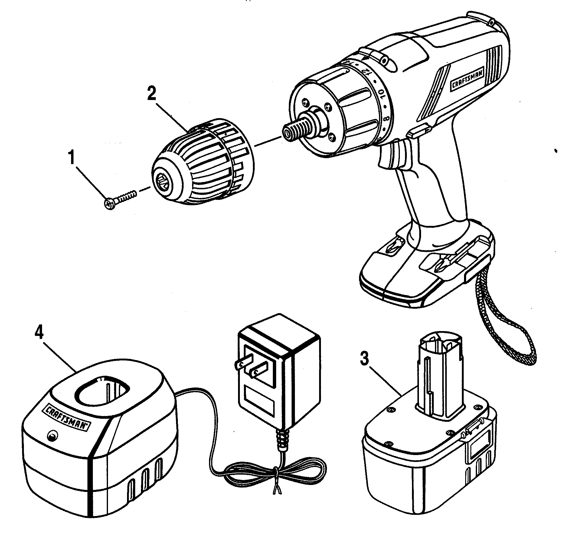 Craftsman 973114150 drill diagram