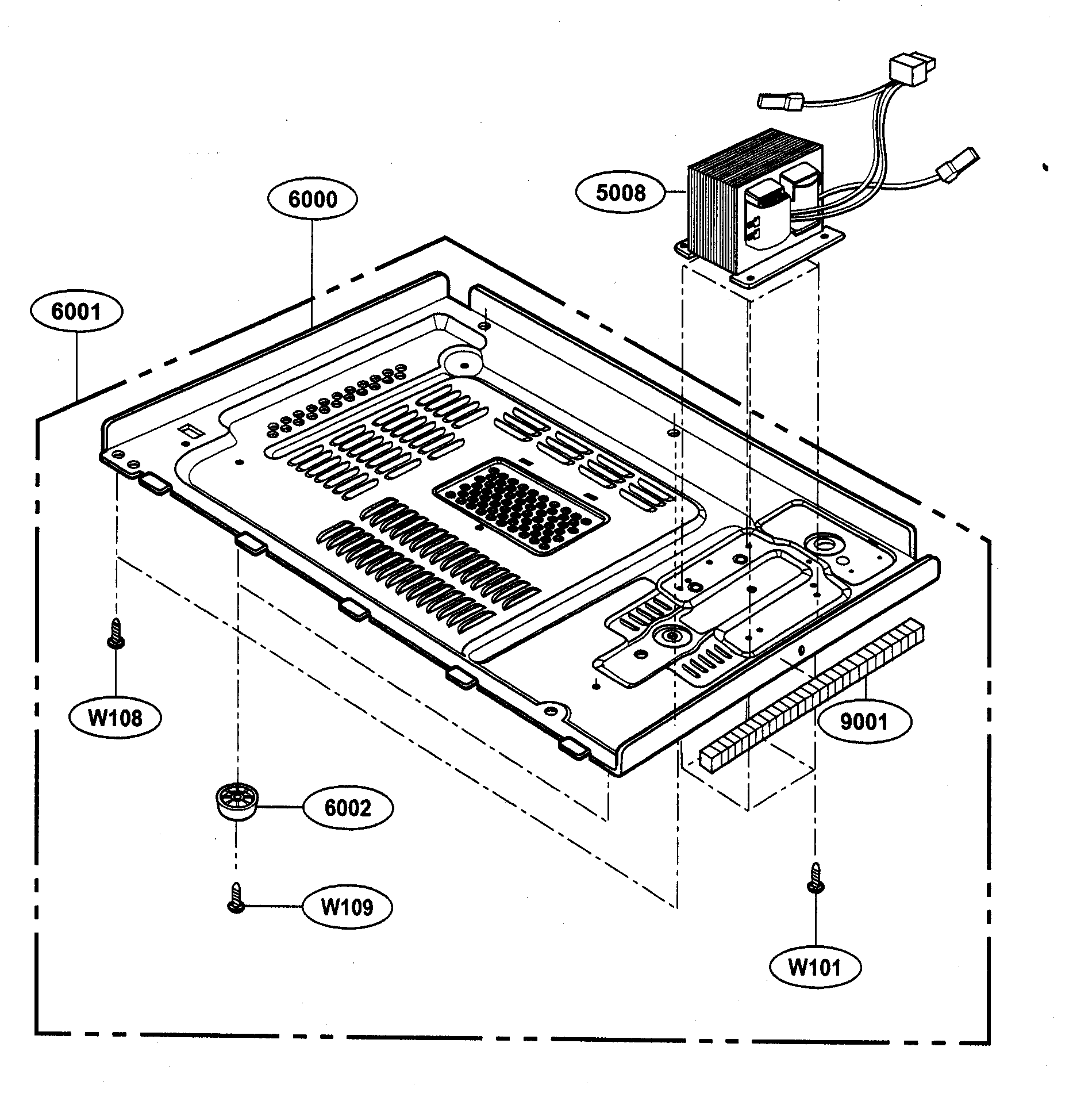 Kenmore 72163263300 base plate parts diagram