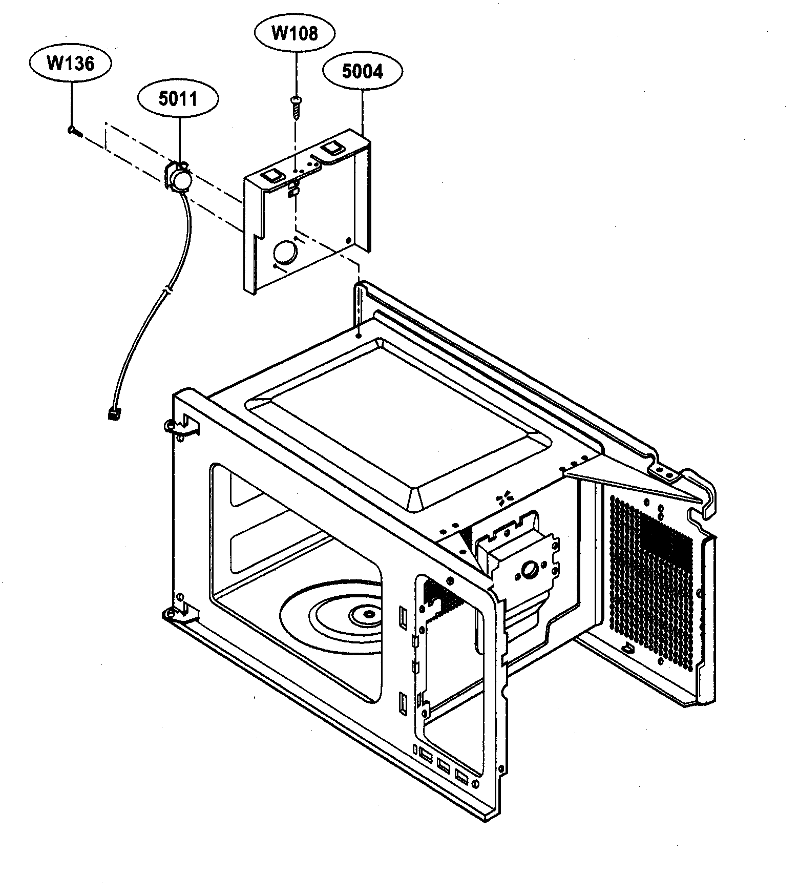 Kenmore 72163263300 sensor parts diagram