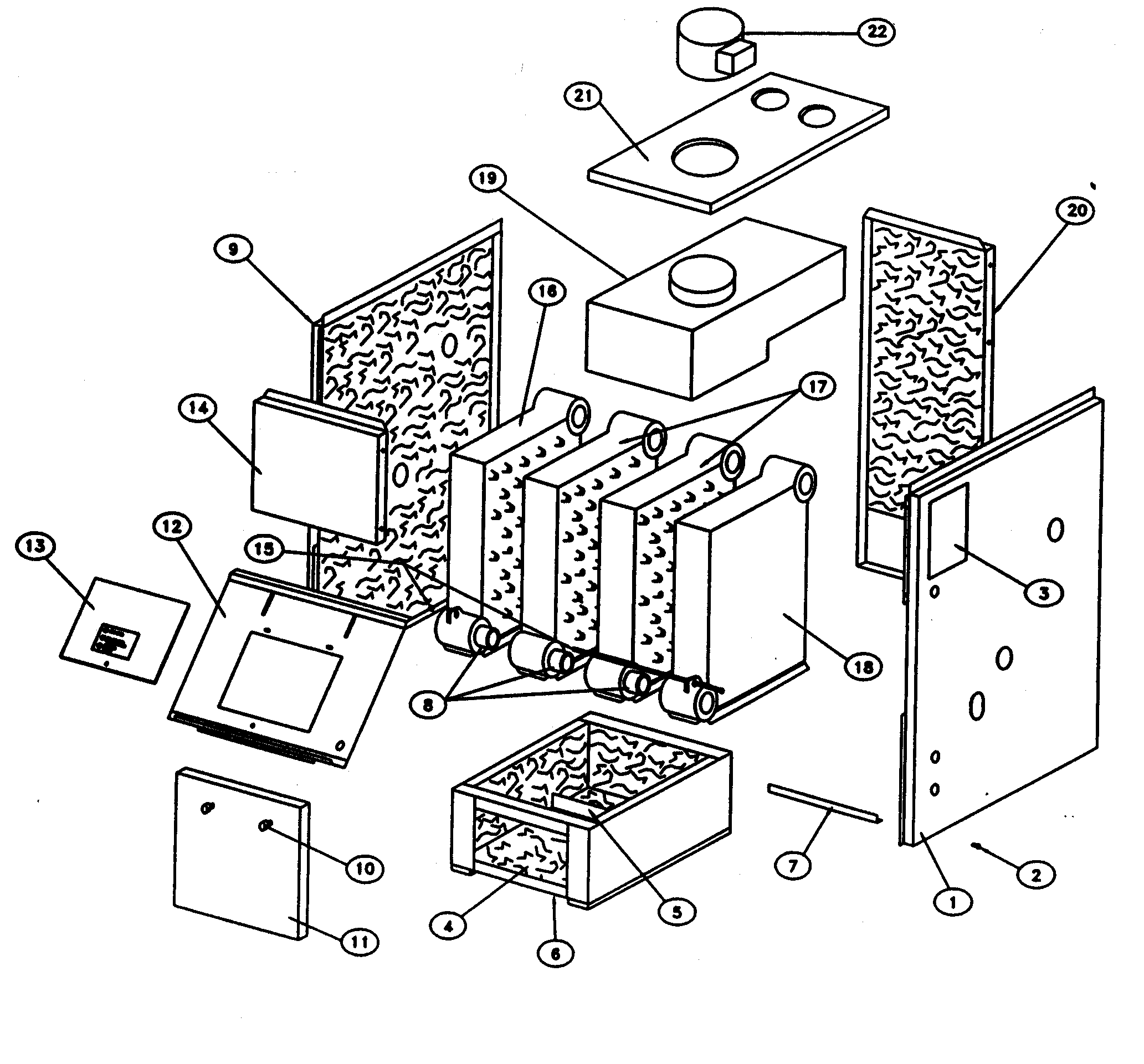 Dunkirk PWX-5VNG2 jacket/base parts diagram