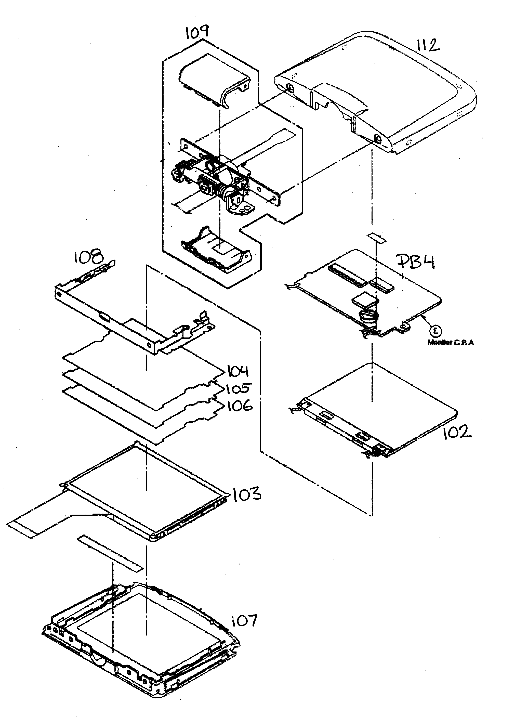 Panasonic SV-AV20U cabinet parts 2 diagram