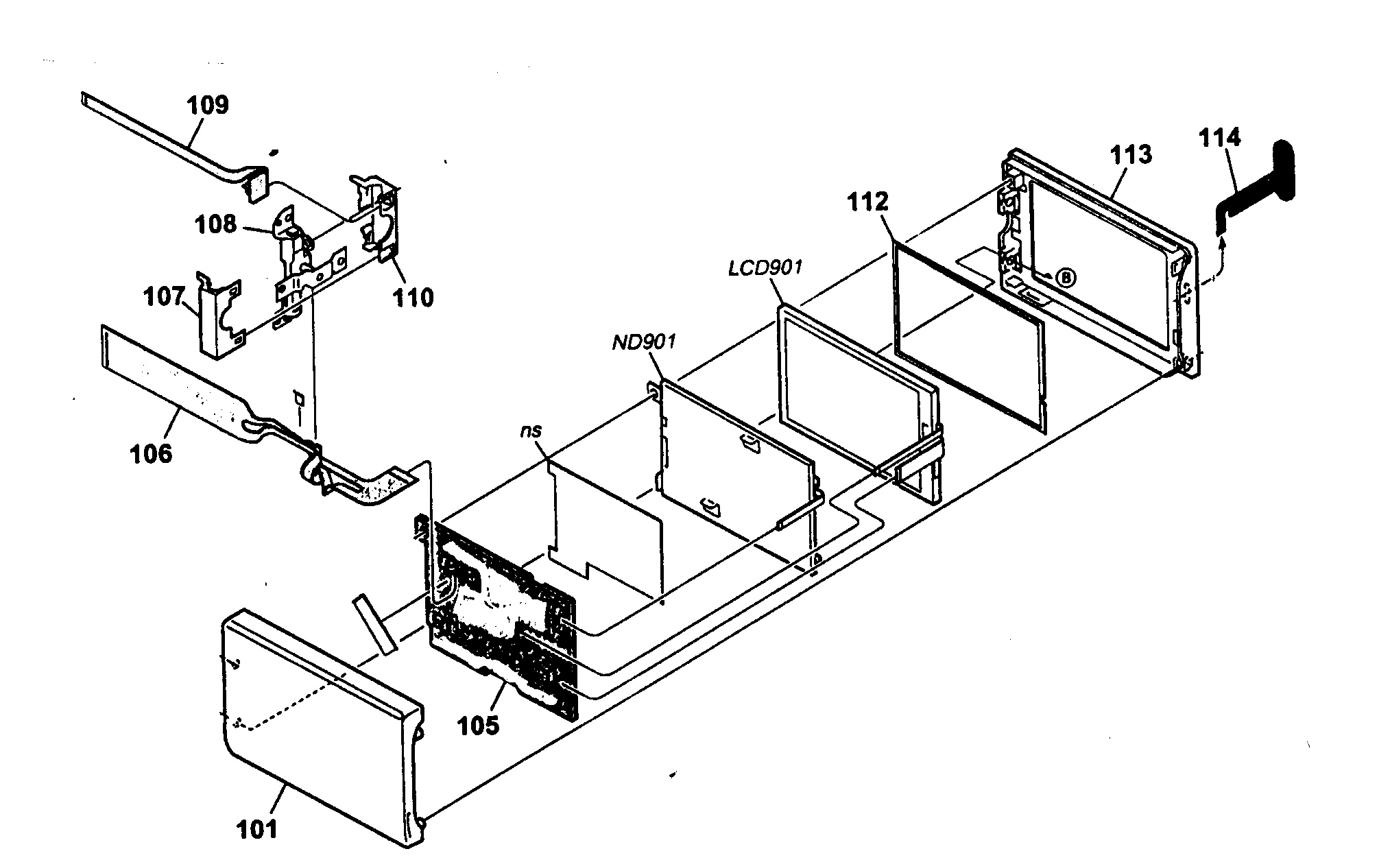 Sony DCR-HC30 cabinet parts 2 diagram