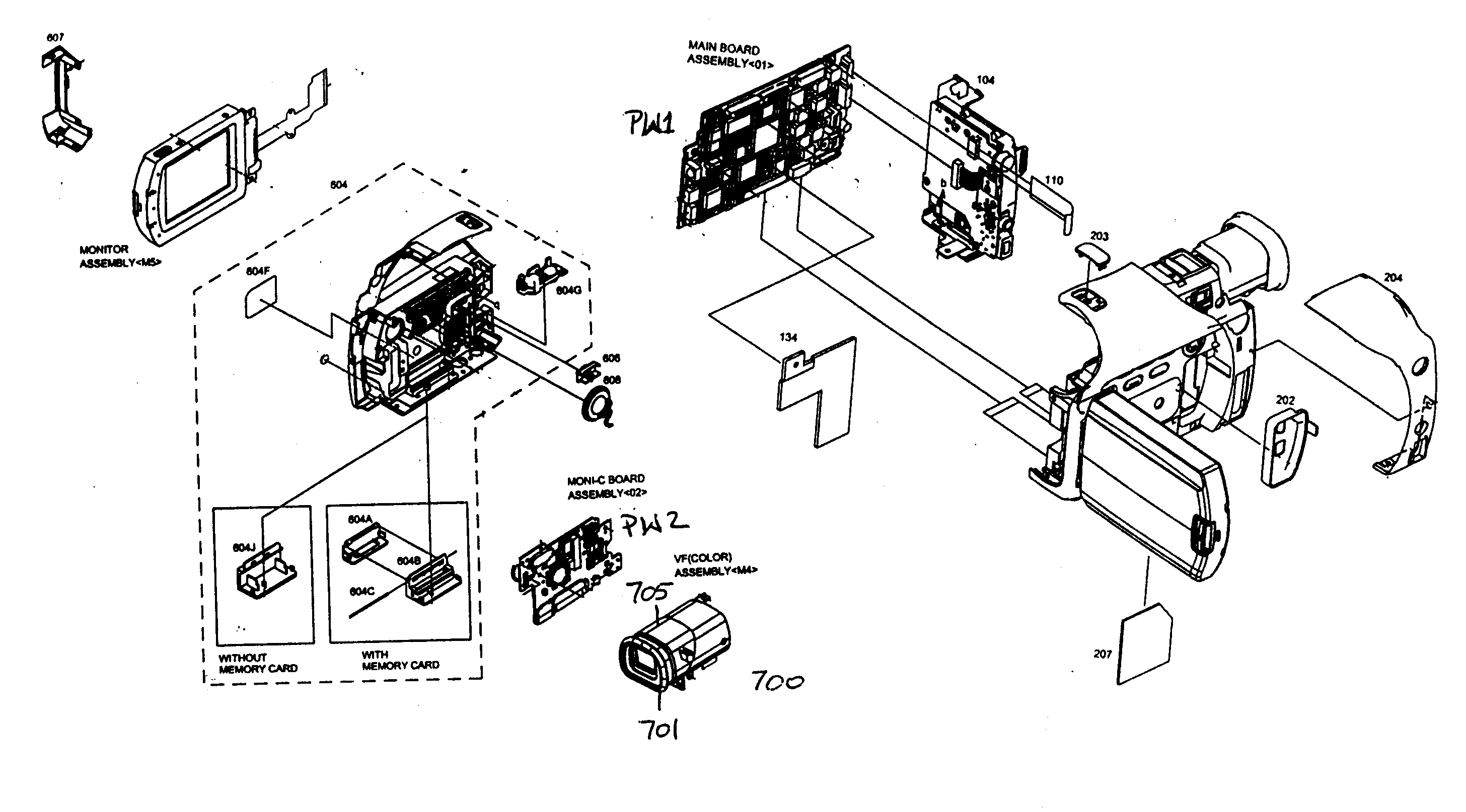 JVC GR-D33US cabinet parts 2 diagram