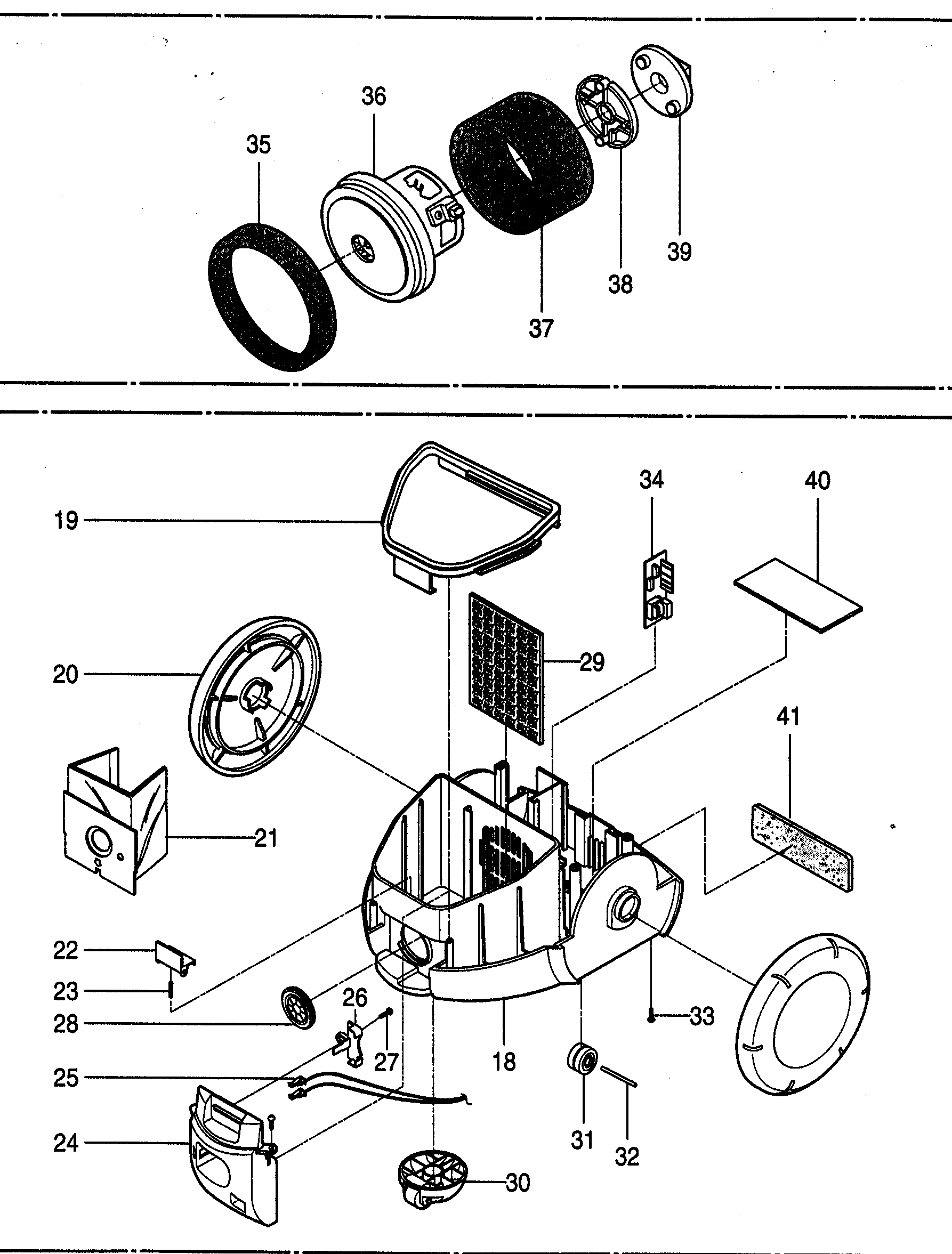 Kenmore 72124295400 body base assy/motor assy diagram