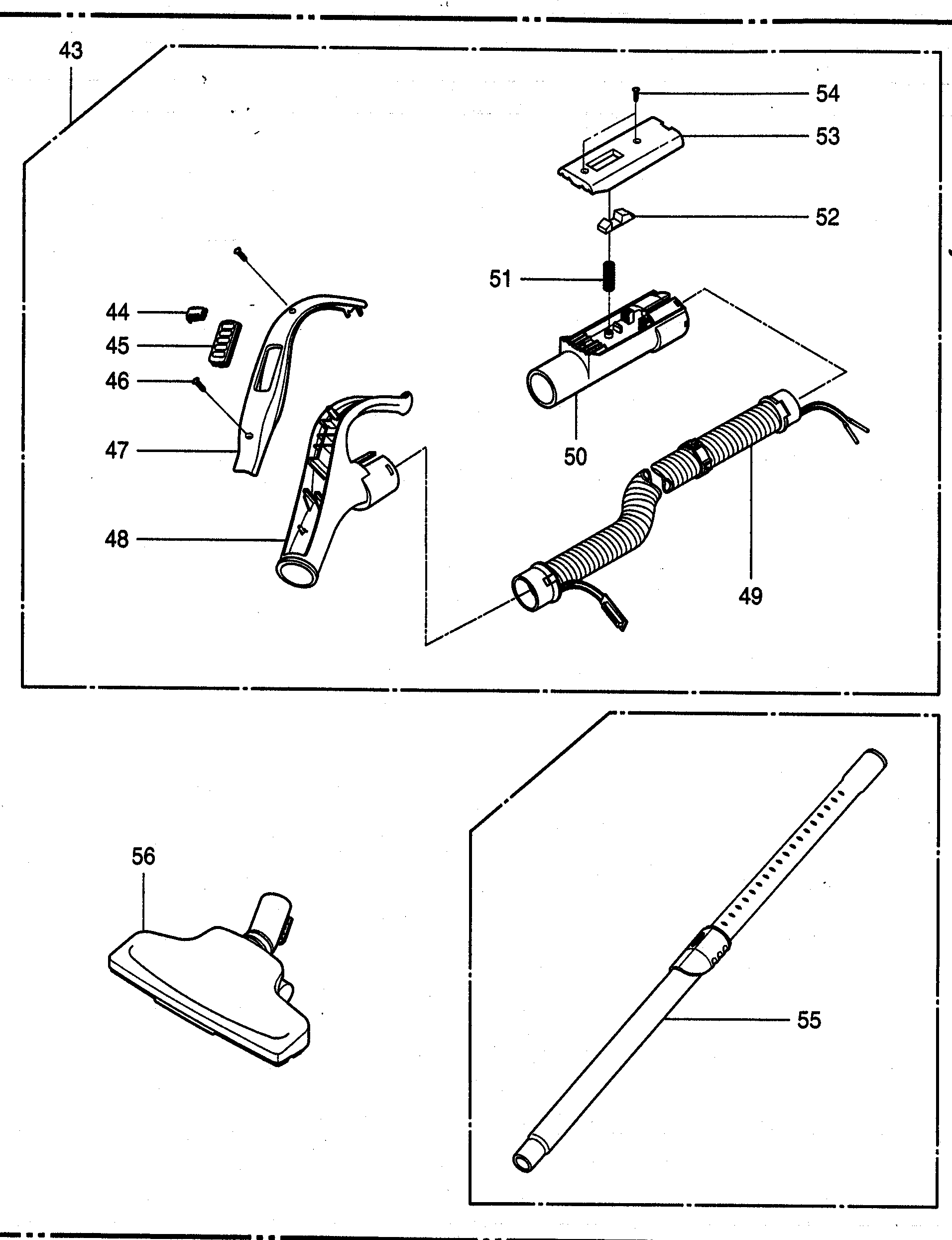 Kenmore 72124295400 hose assy/wand diagram