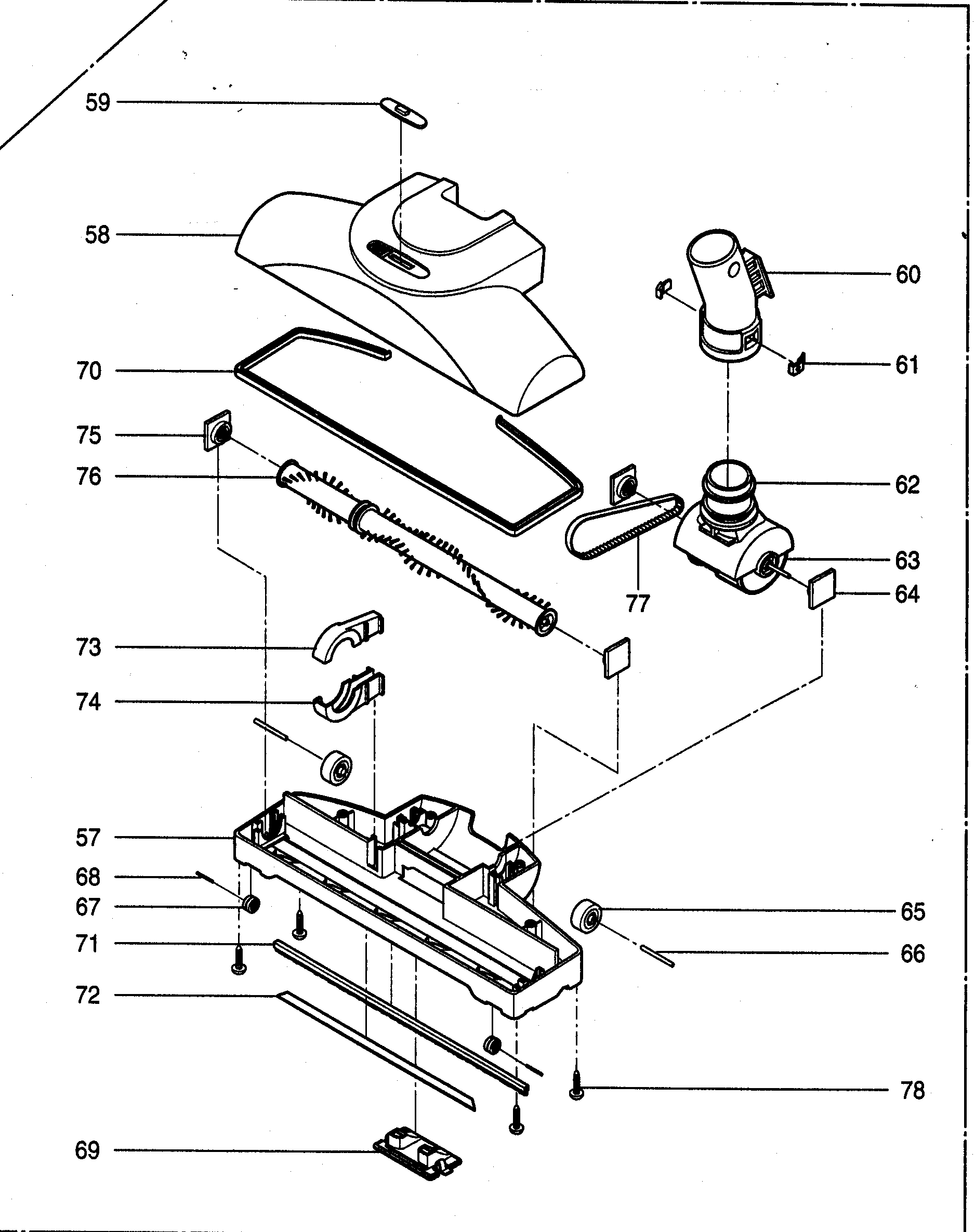 Kenmore 72124295400 power mate assy diagram
