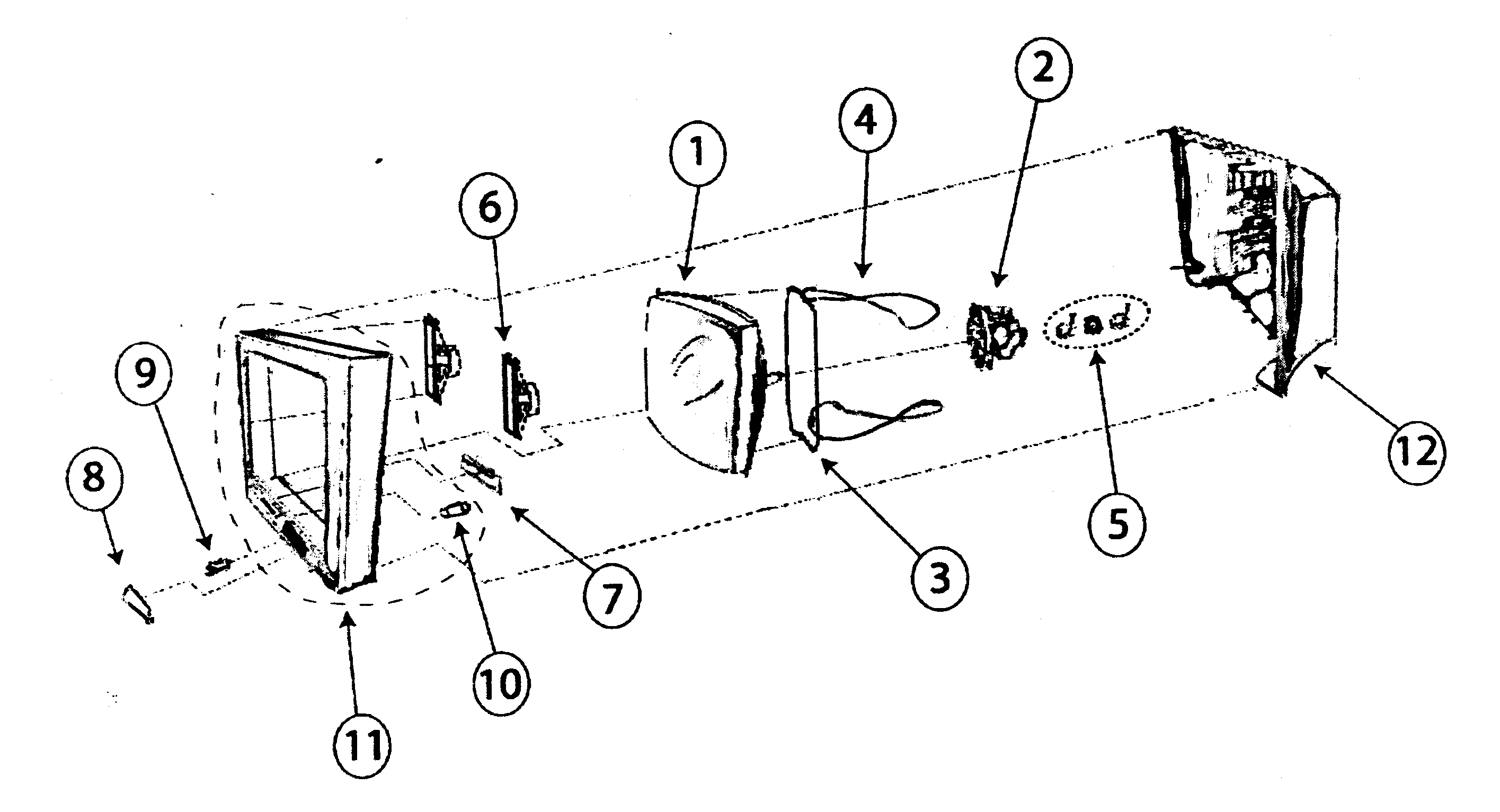 Panasonic CT-27SL14UJ cabinet parts diagram