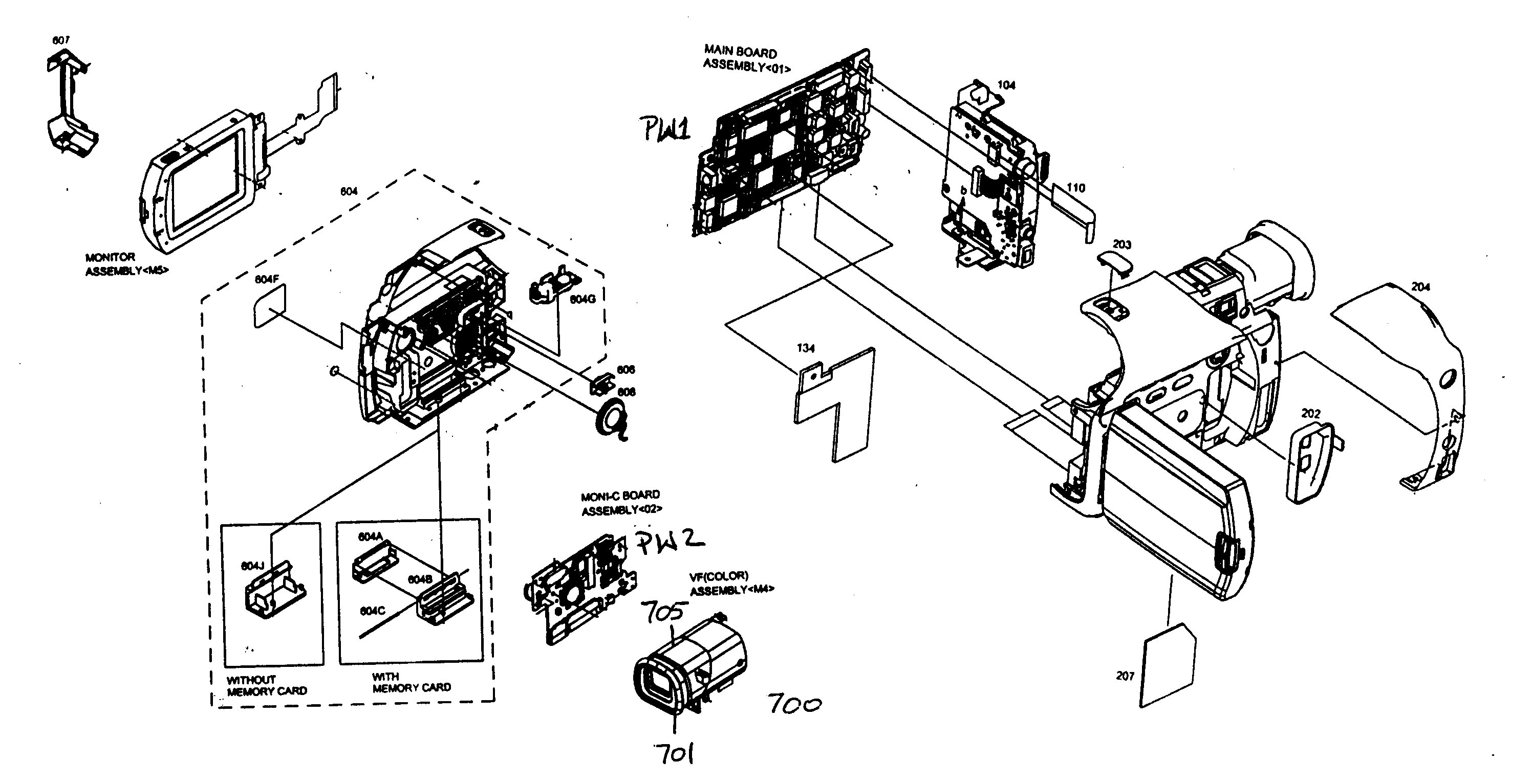 JVC GR-D32US cabinet parts 2 diagram