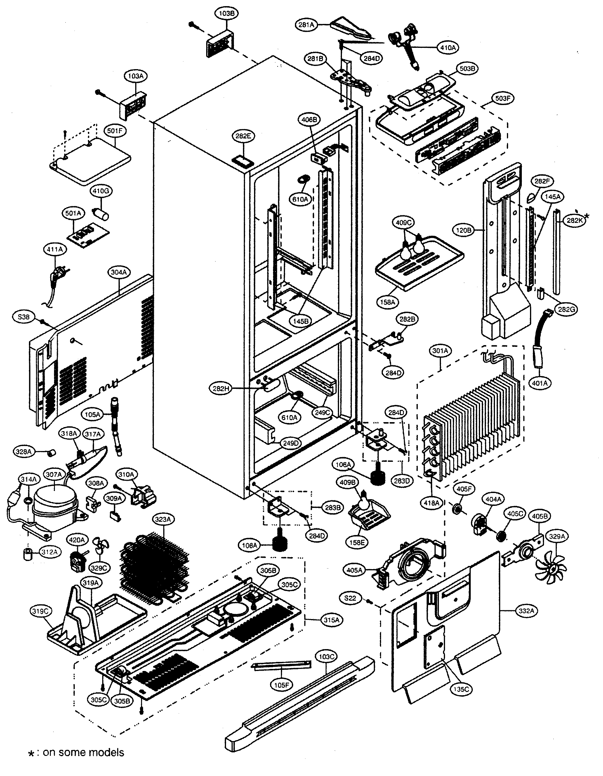 Kenmore 79575014400 case parts diagram