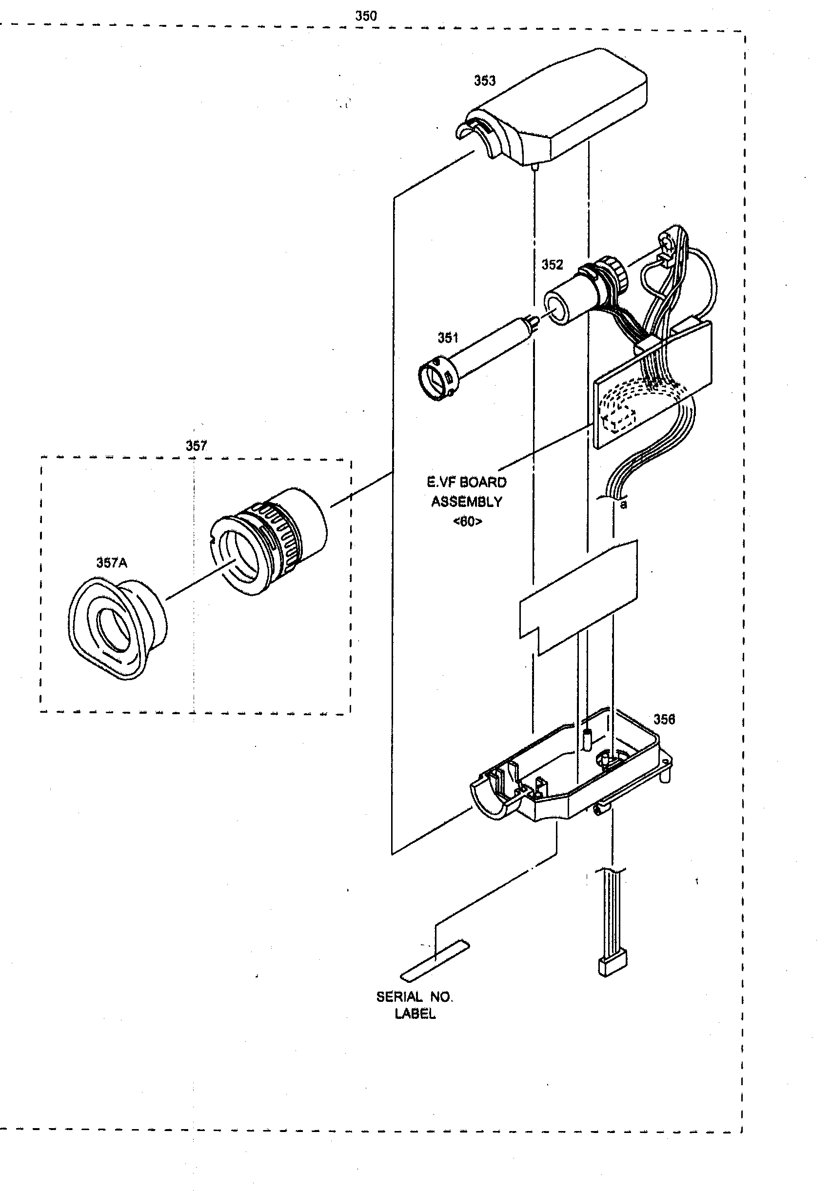 JVC GR-SXM265US evf assy diagram