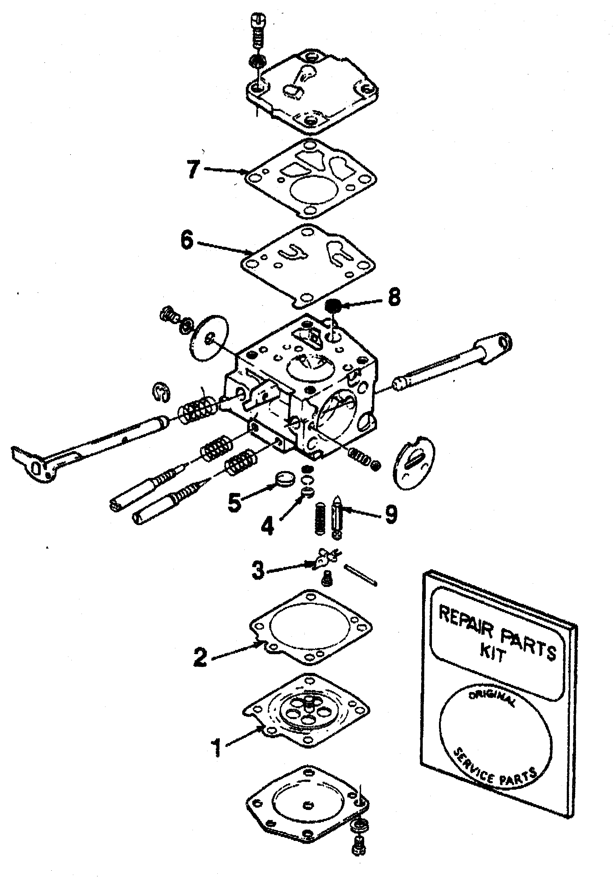 Homelite UT10045 hs-179-b carburetor diagram