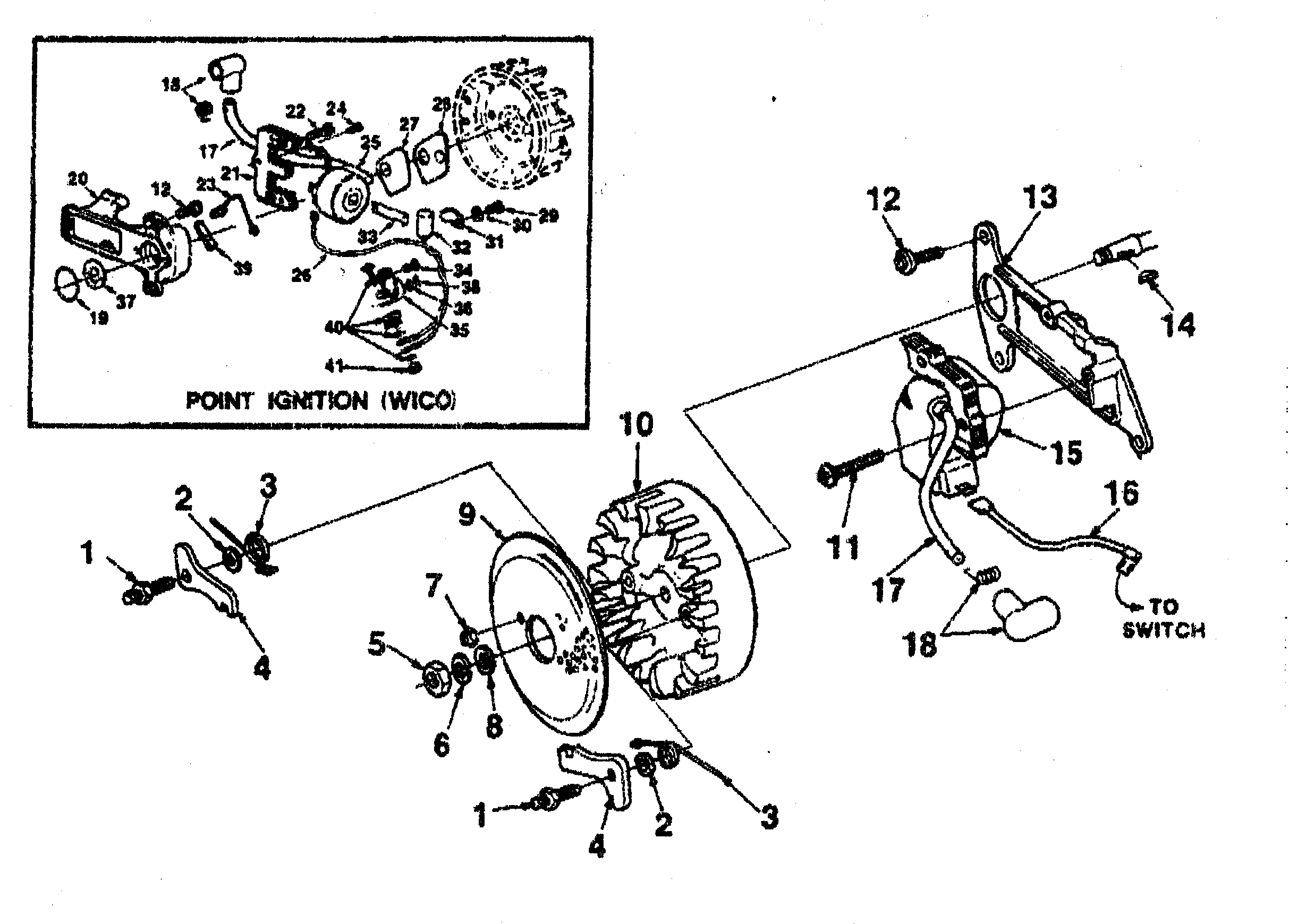Homelite UT10045 ignition assy diagram