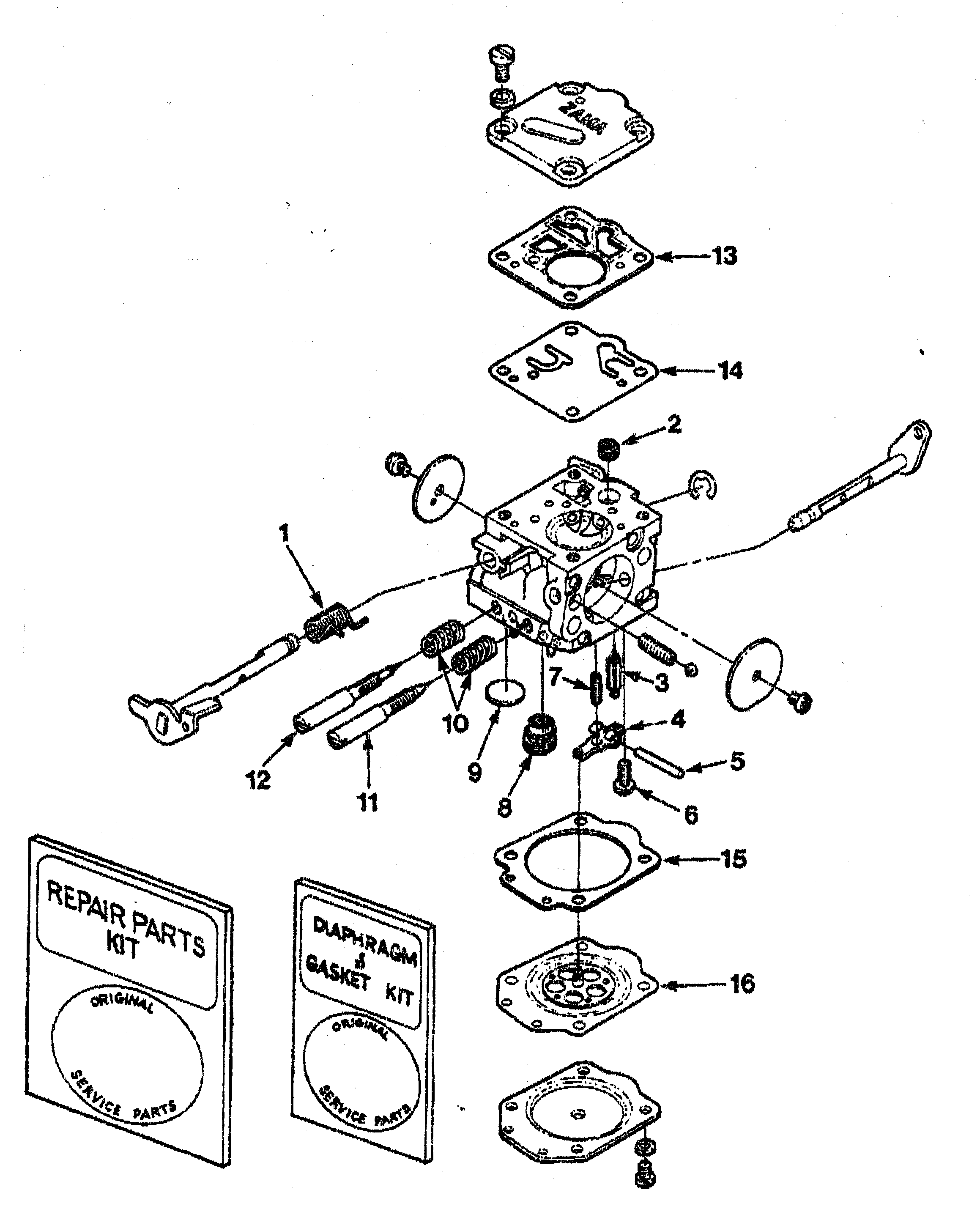 Homelite UT10045 zama carburetor diagram
