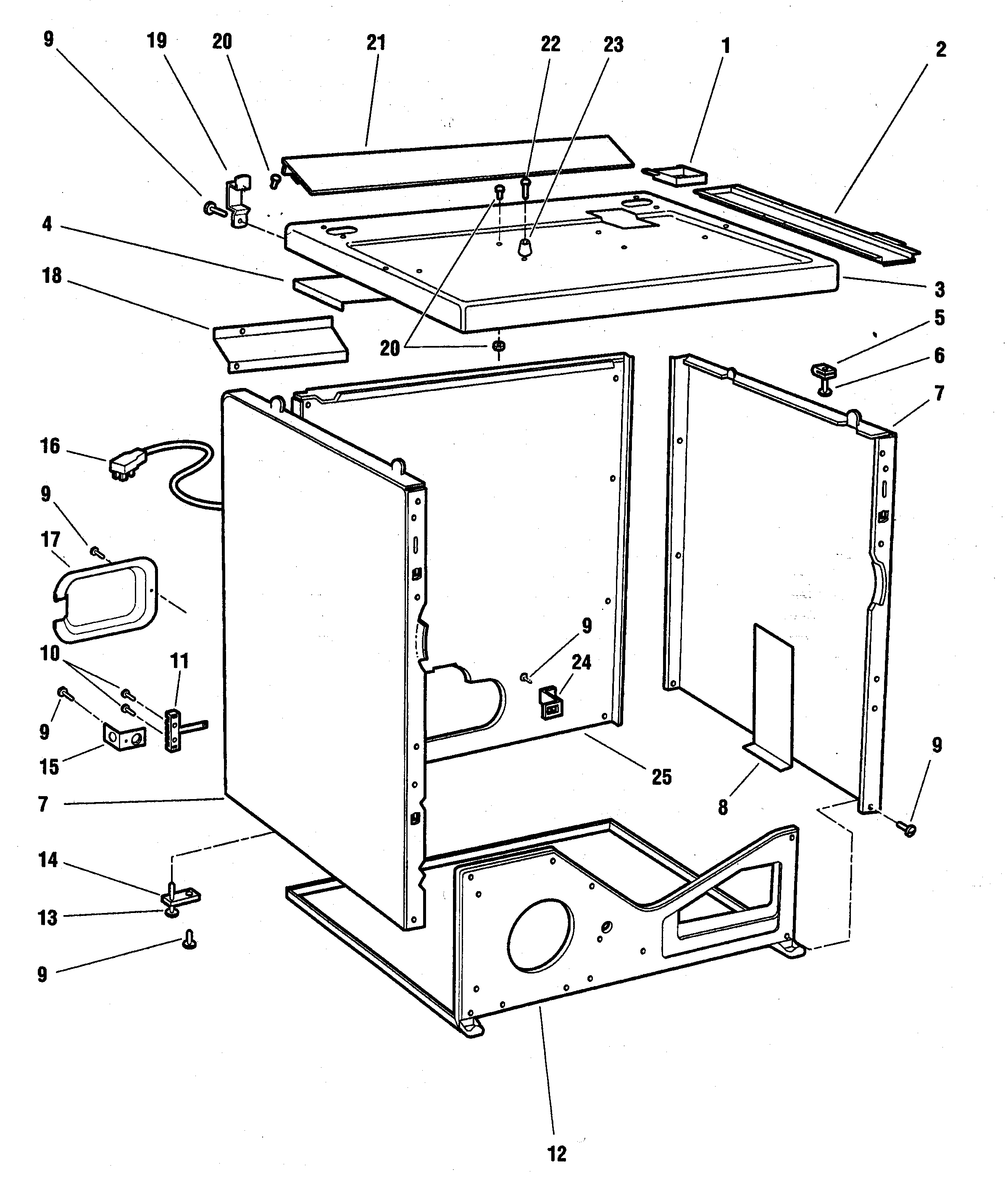 Fisher & Paykel DG06-96992 panel assy diagram