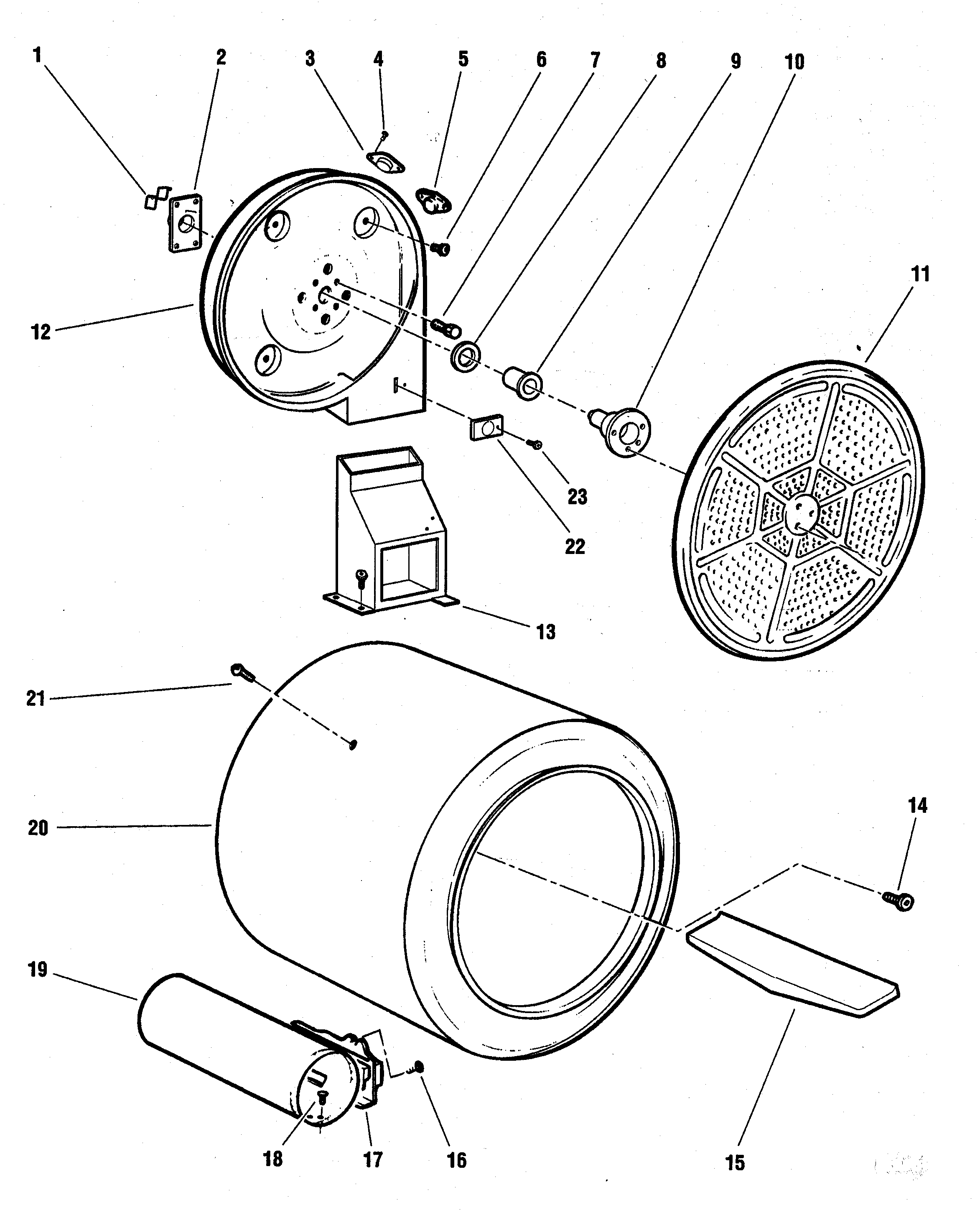 Fisher & Paykel DG06-96992 drum assy diagram