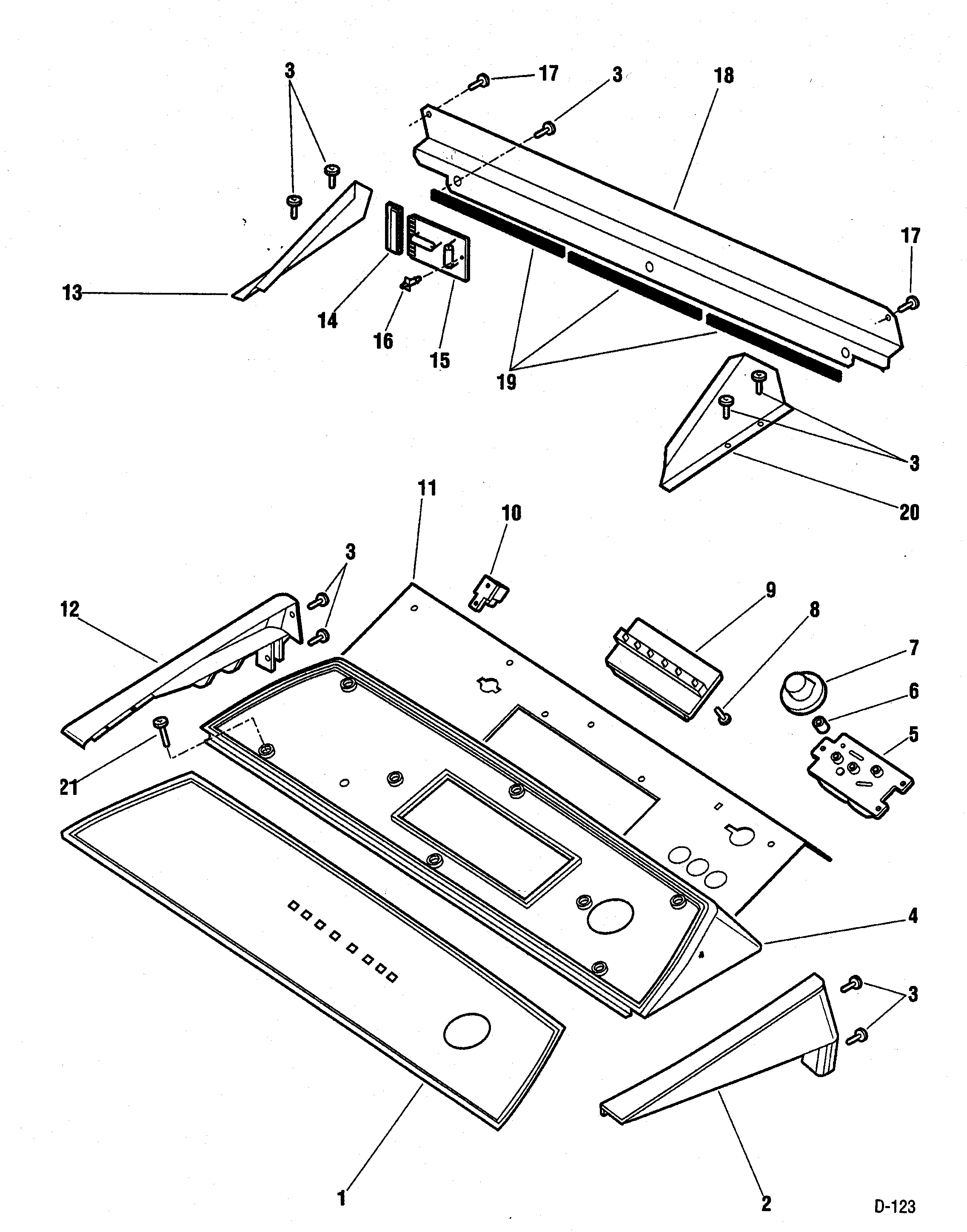 Fisher & Paykel DE06 control panel diagram