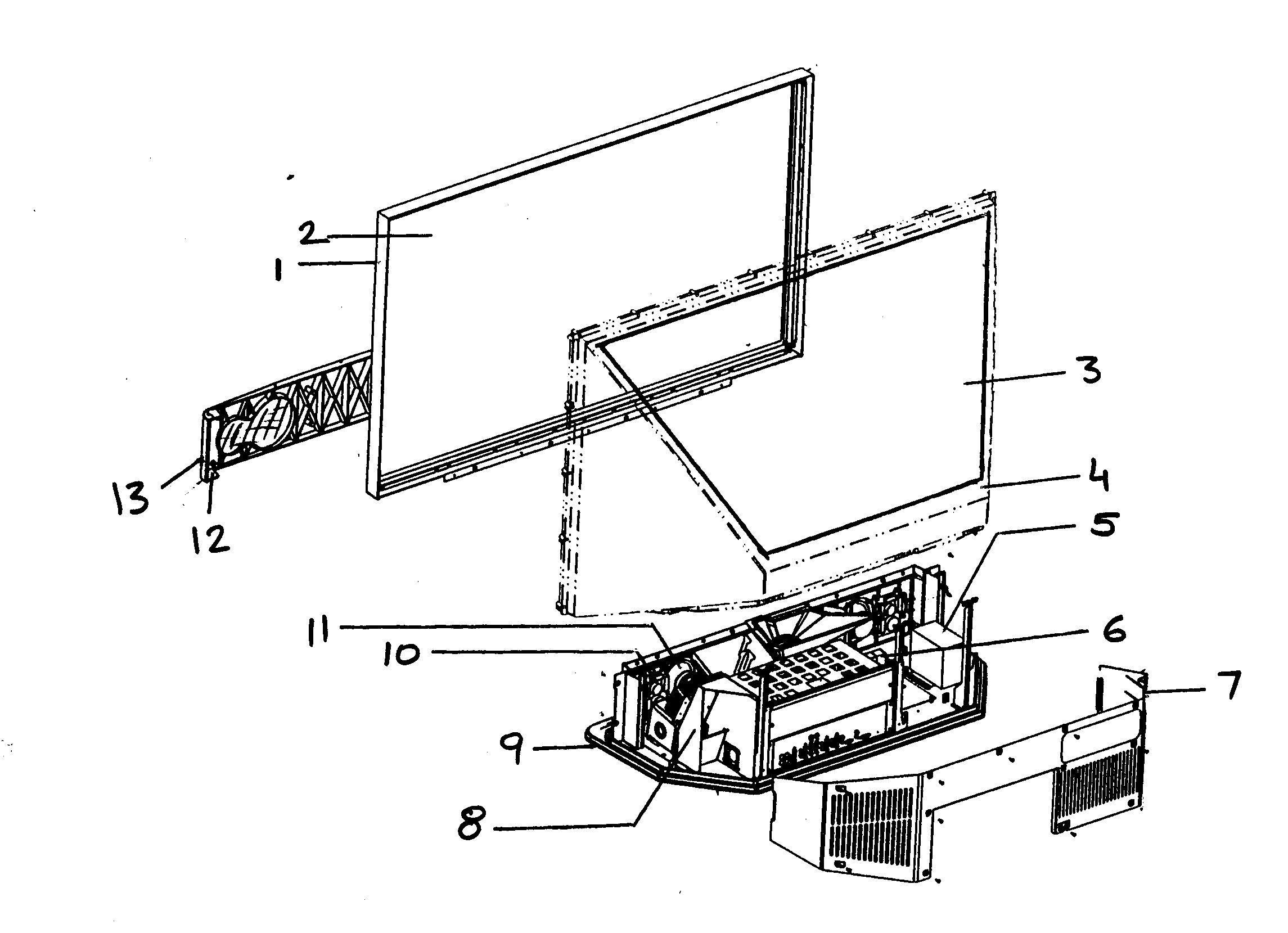 Brillian BR6501 cabinet parts diagram