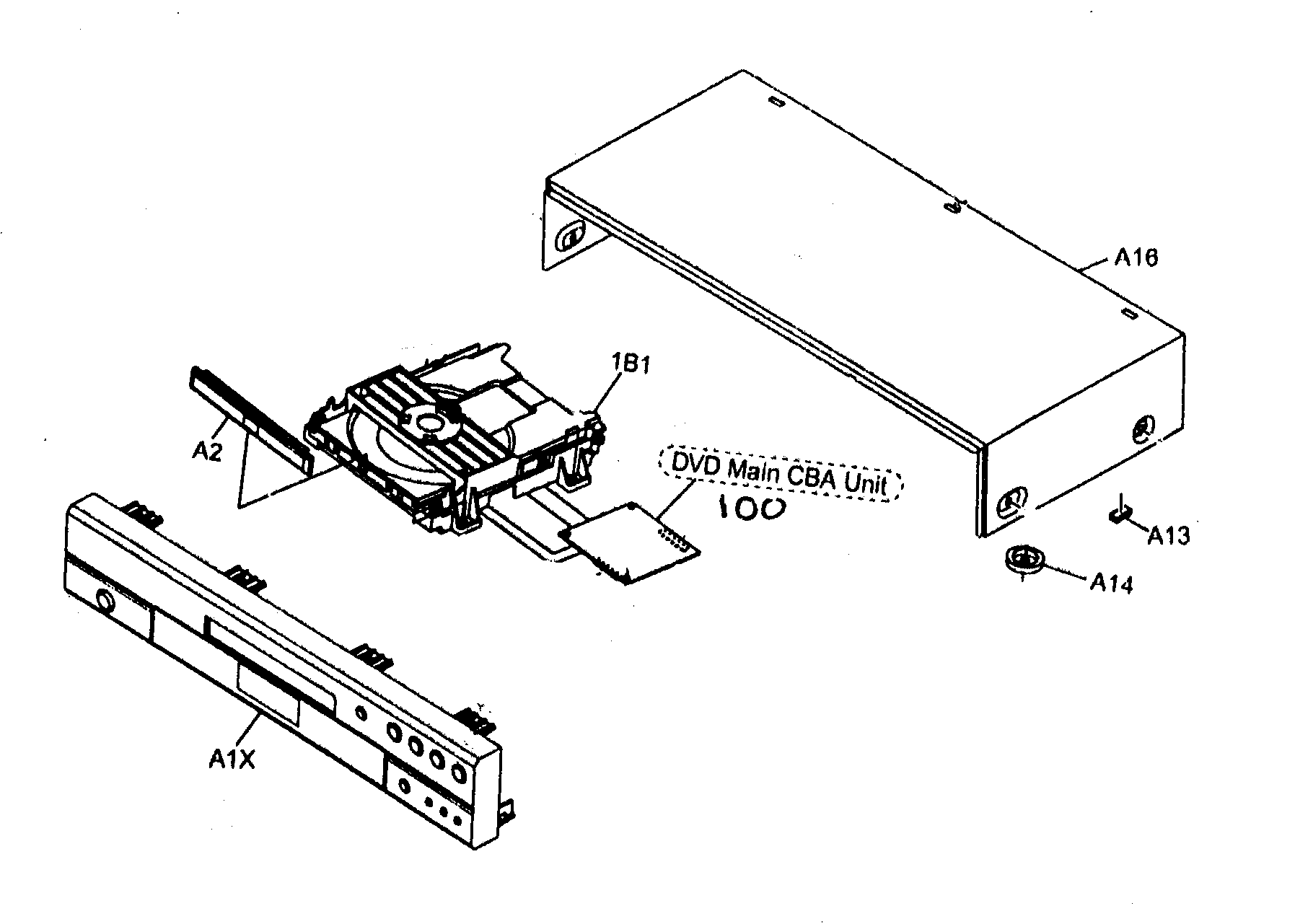 Denon DVD-1710 cabinet parts diagram