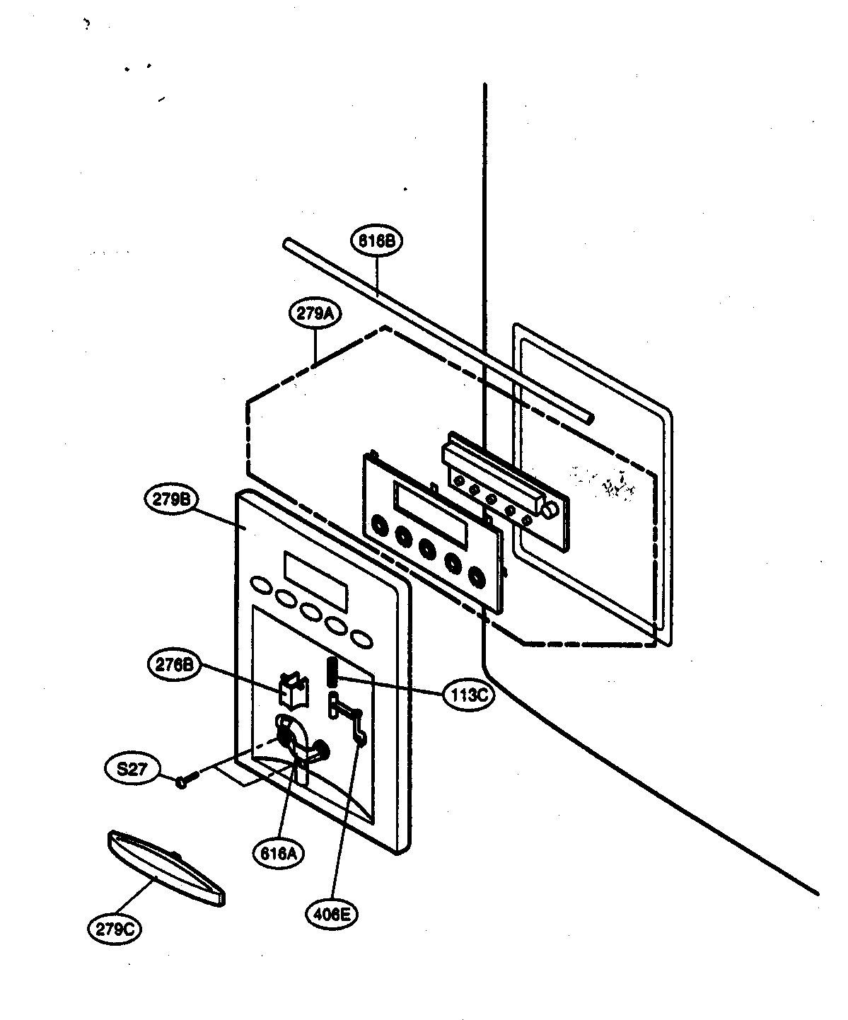 Kenmore Elite 79575194400 dispenser parts diagram