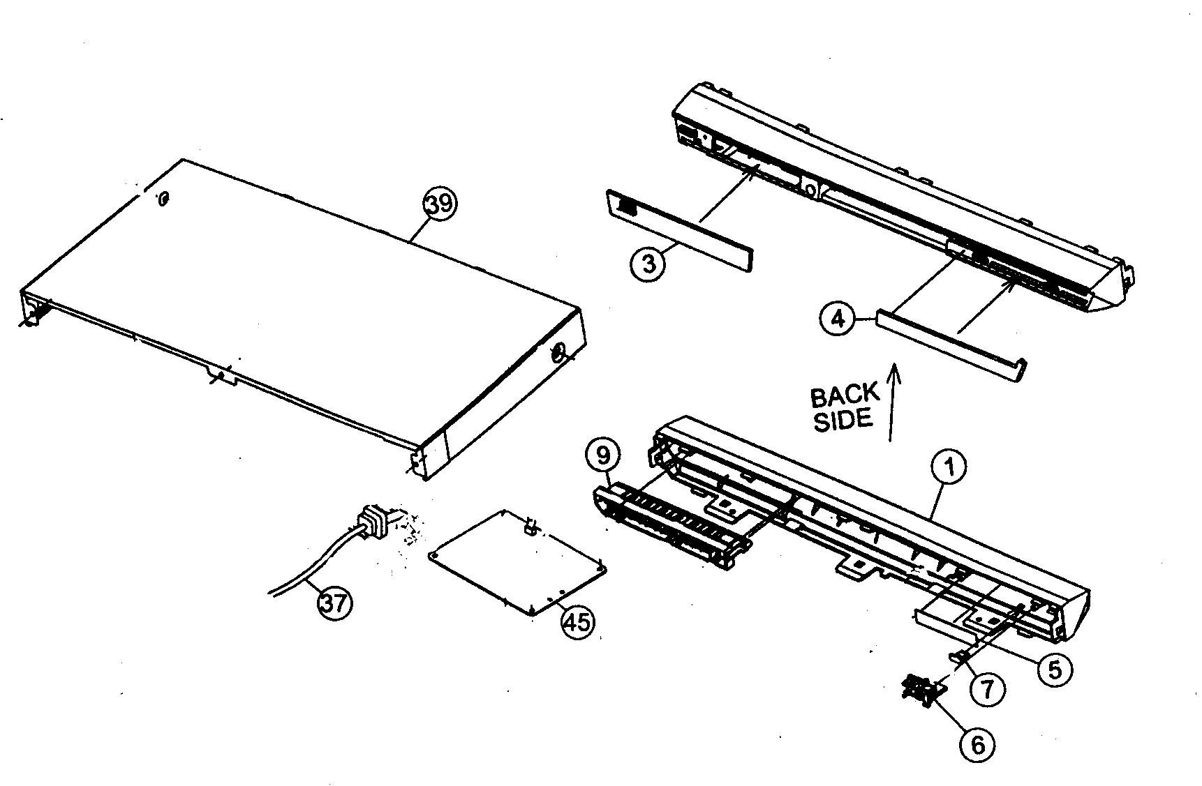 JVC XV-N410B cabinet parts diagram