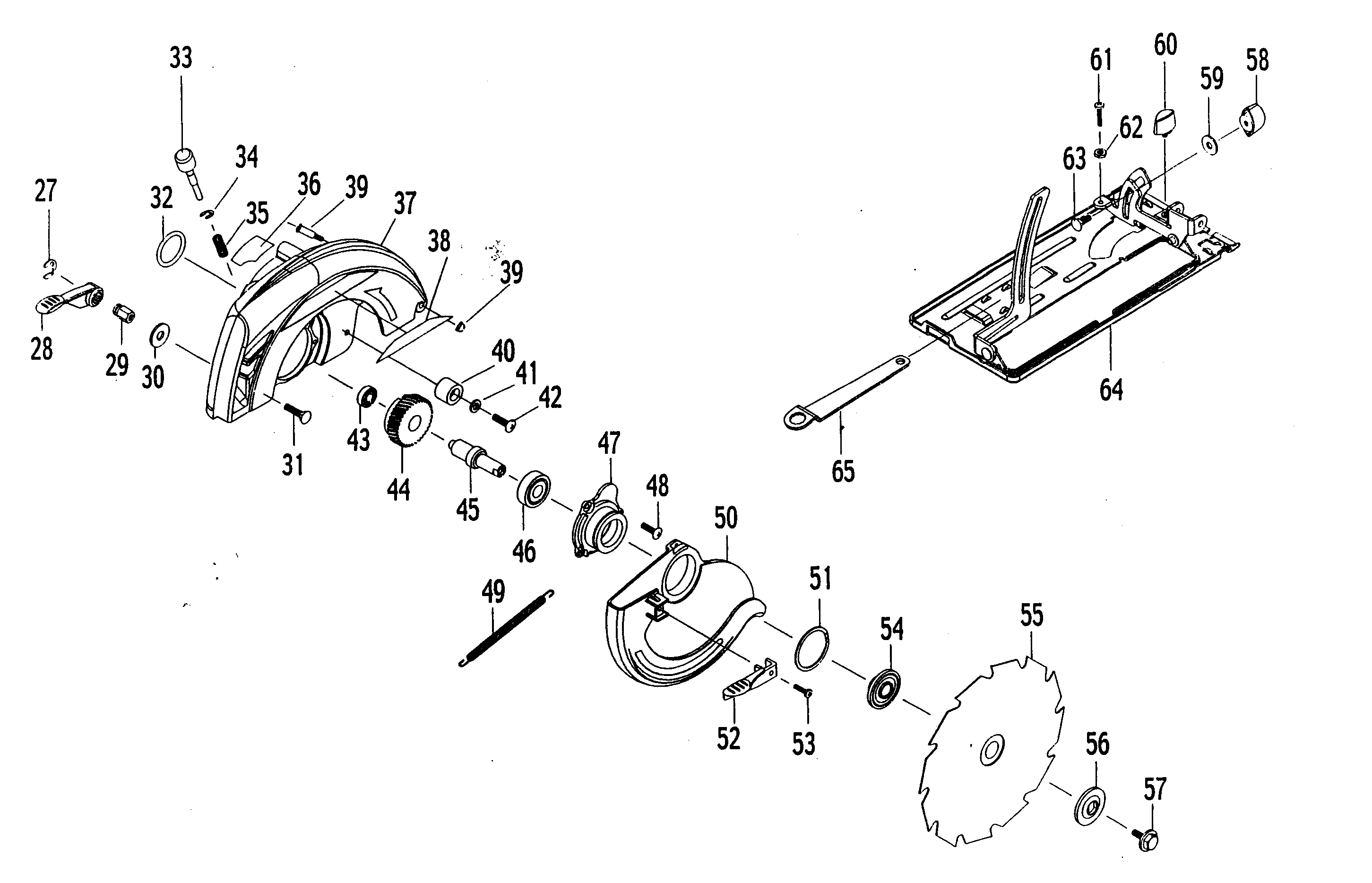 Craftsman 172108510 saw assy diagram