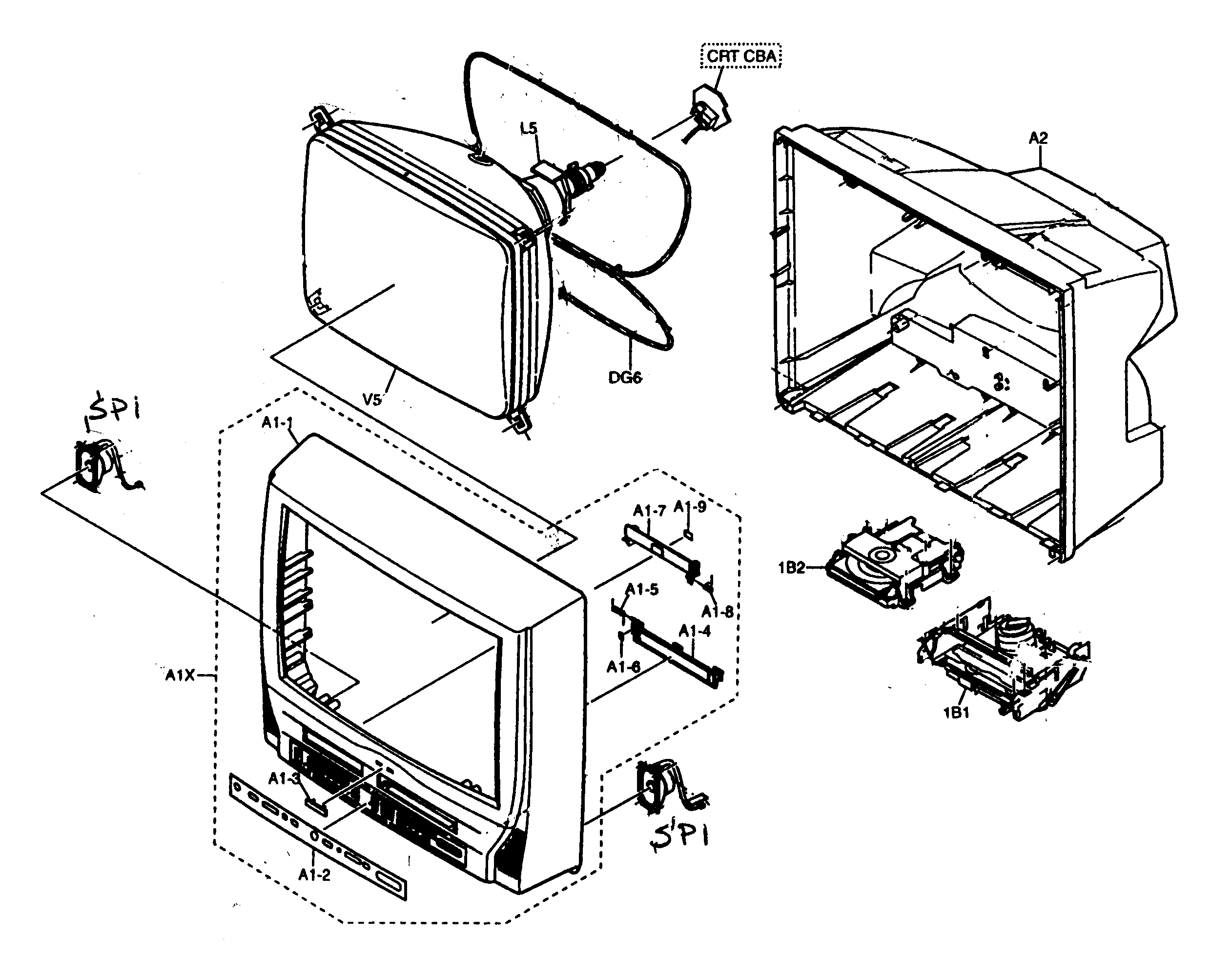 Superscan SSF420TR cabinet parts diagram