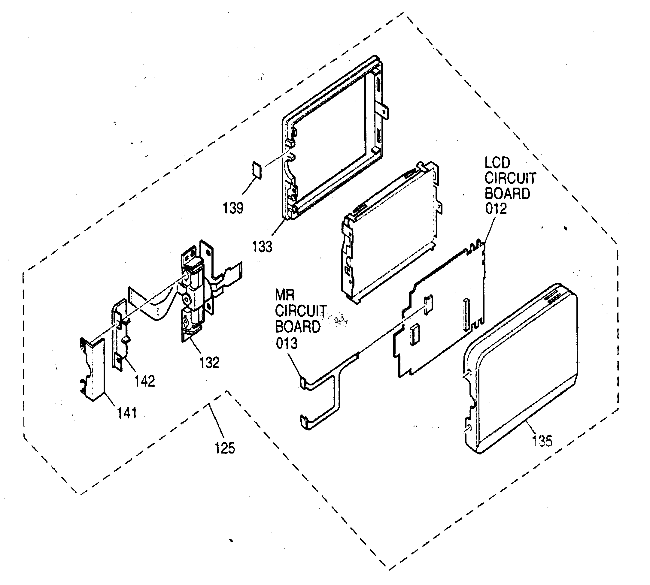 Panasonic VDR-M50PP lcd board diagram