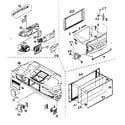 Panasonic PT-60DL54J cabinet parts diagram