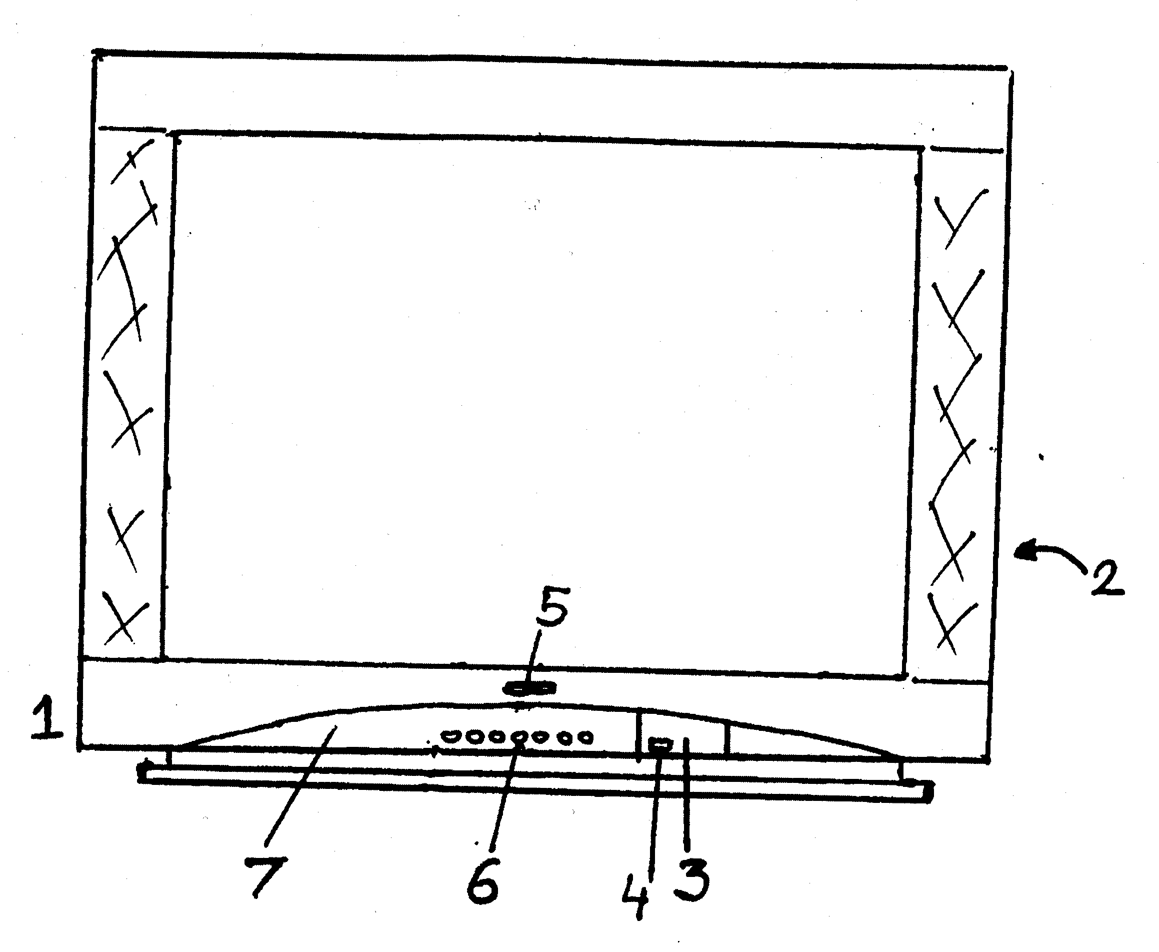 Panasonic CT-32SL14J cabinet parts diagram