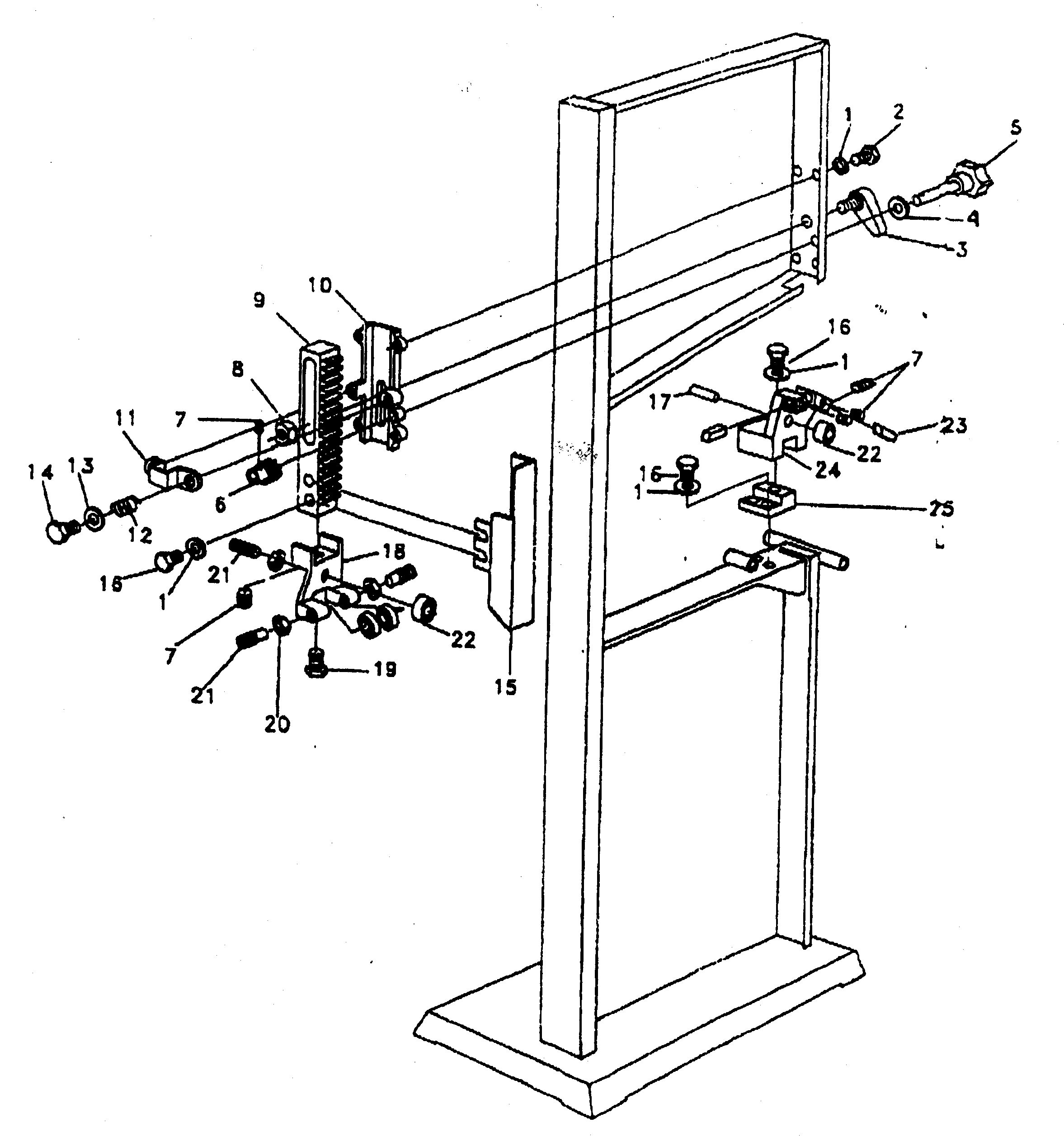 Craftsman 35124392 blade guide diagram