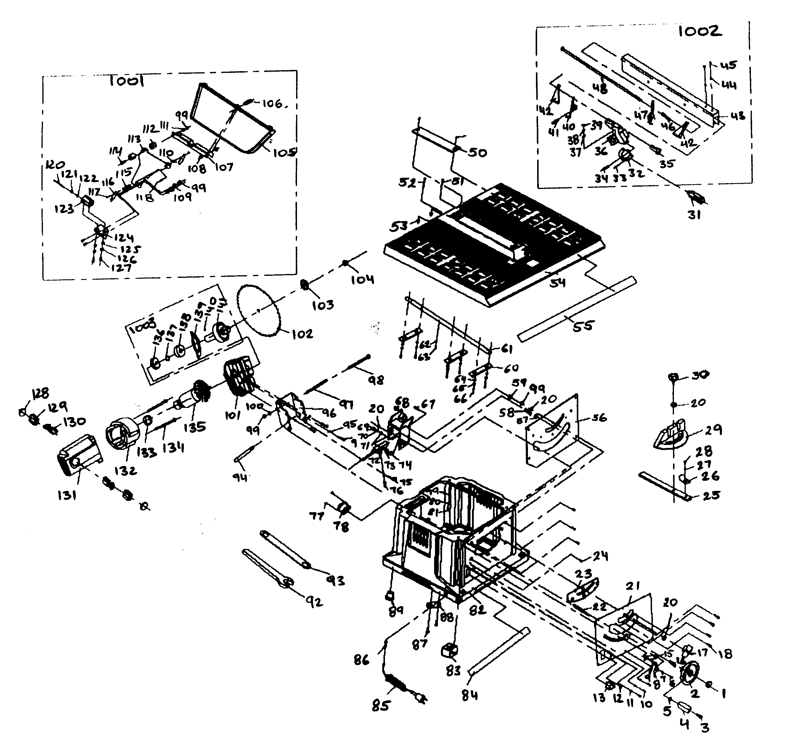 Craftsman 17221299 saw diagram