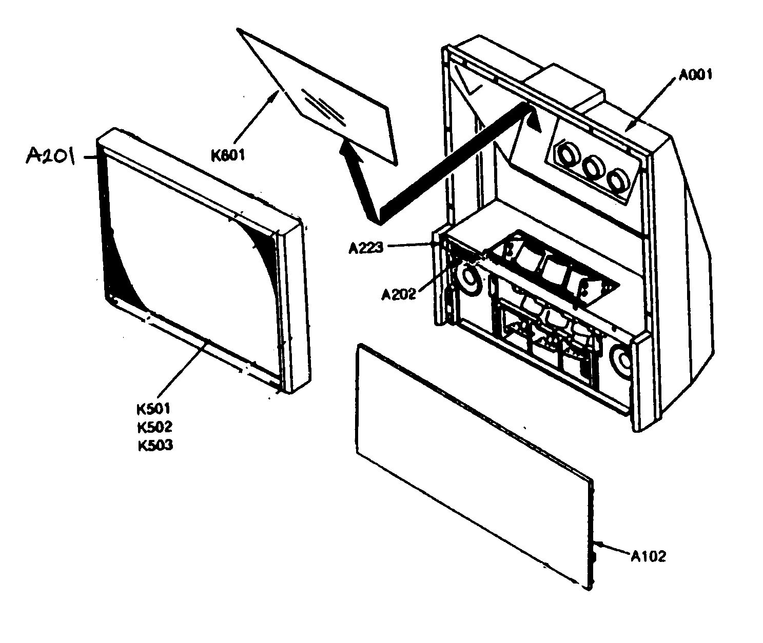 Toshiba 51H94 cabinet parts diagram