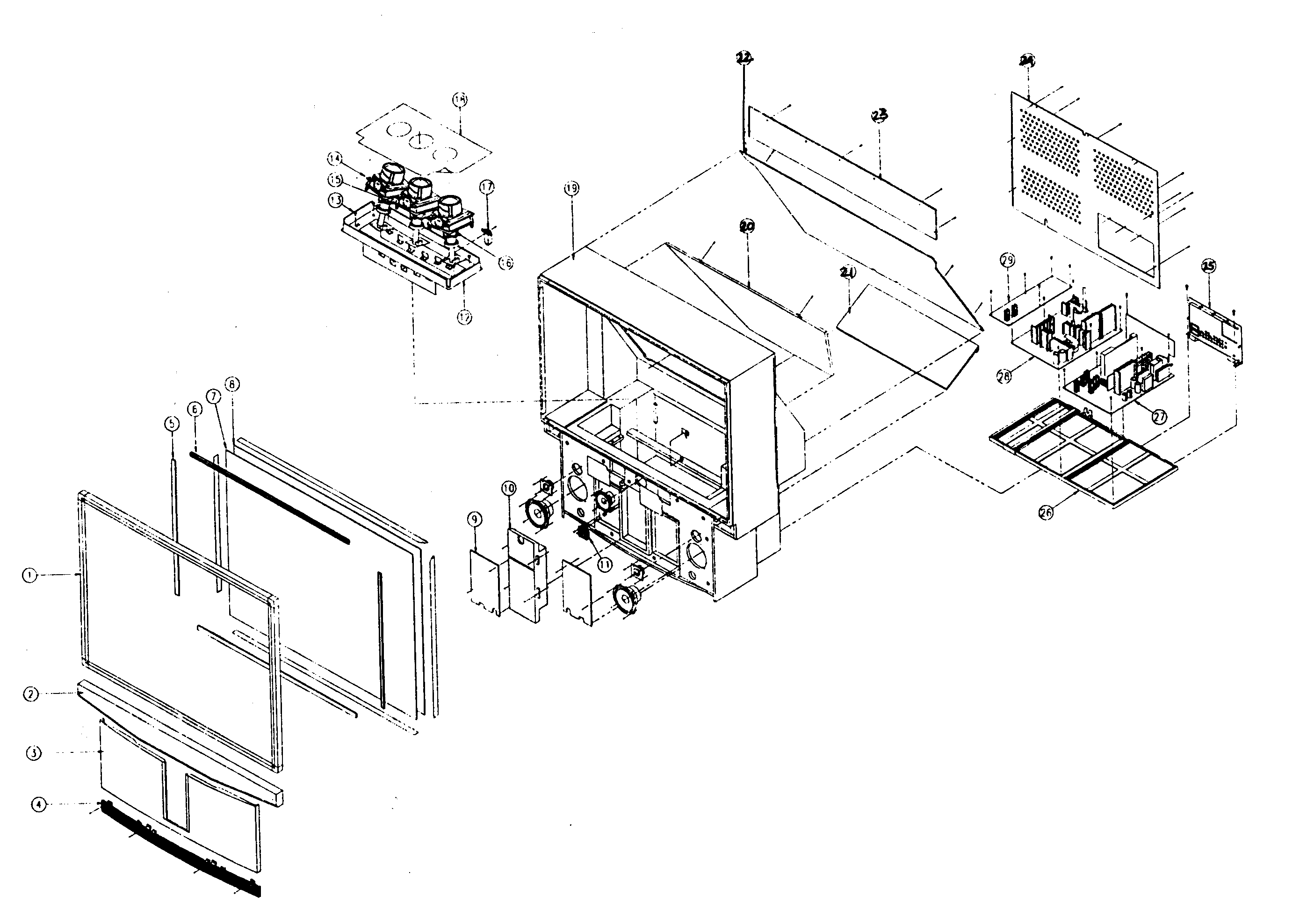 Samsung HCL6515WX cabinet parts diagram