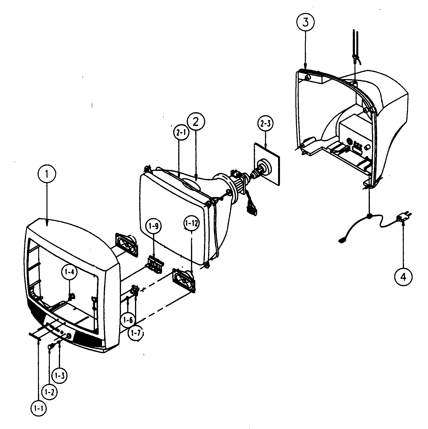 Samsung CM19001X cabinet parts diagram