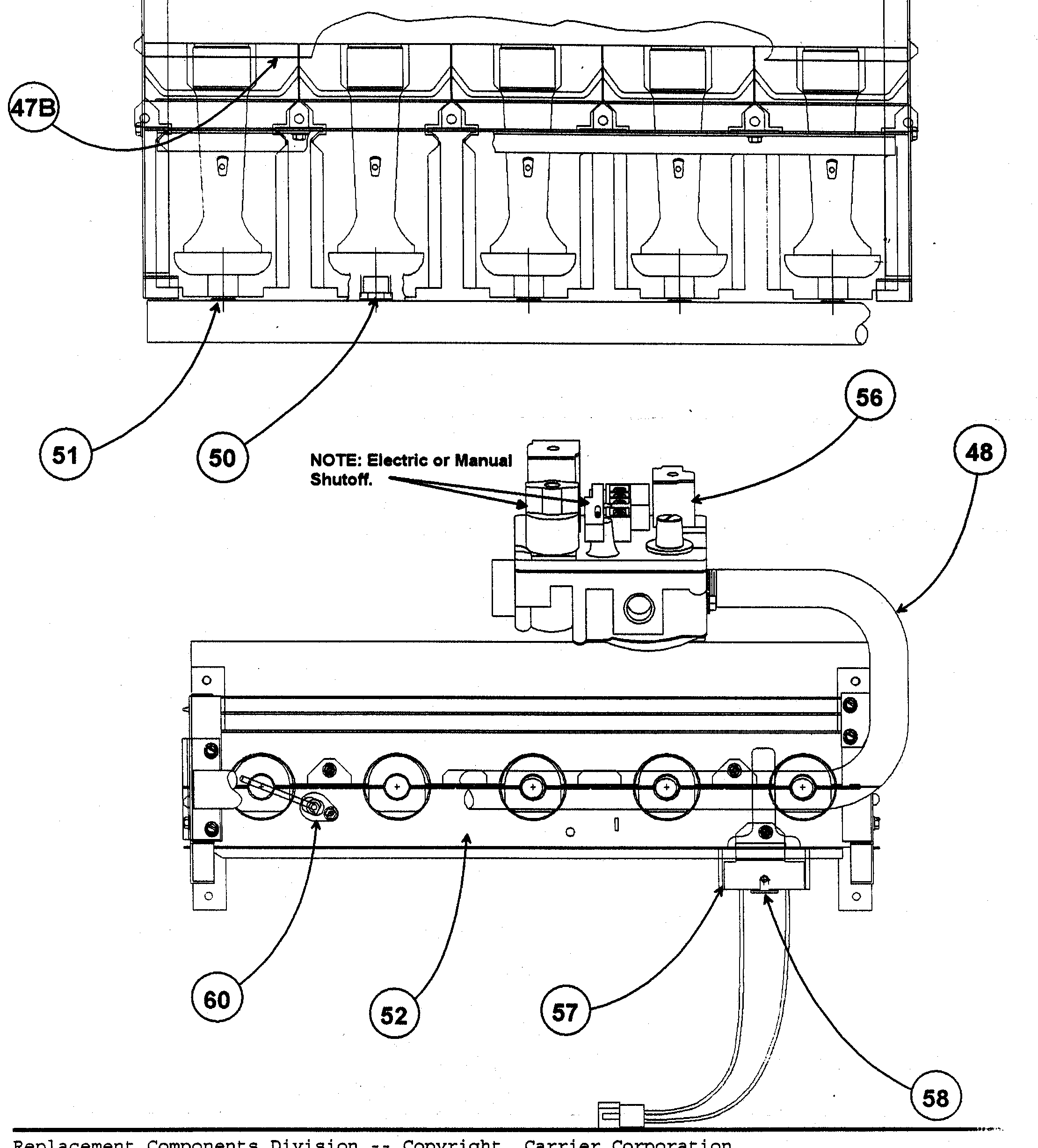 Carrier 58MVP060 heater diagram