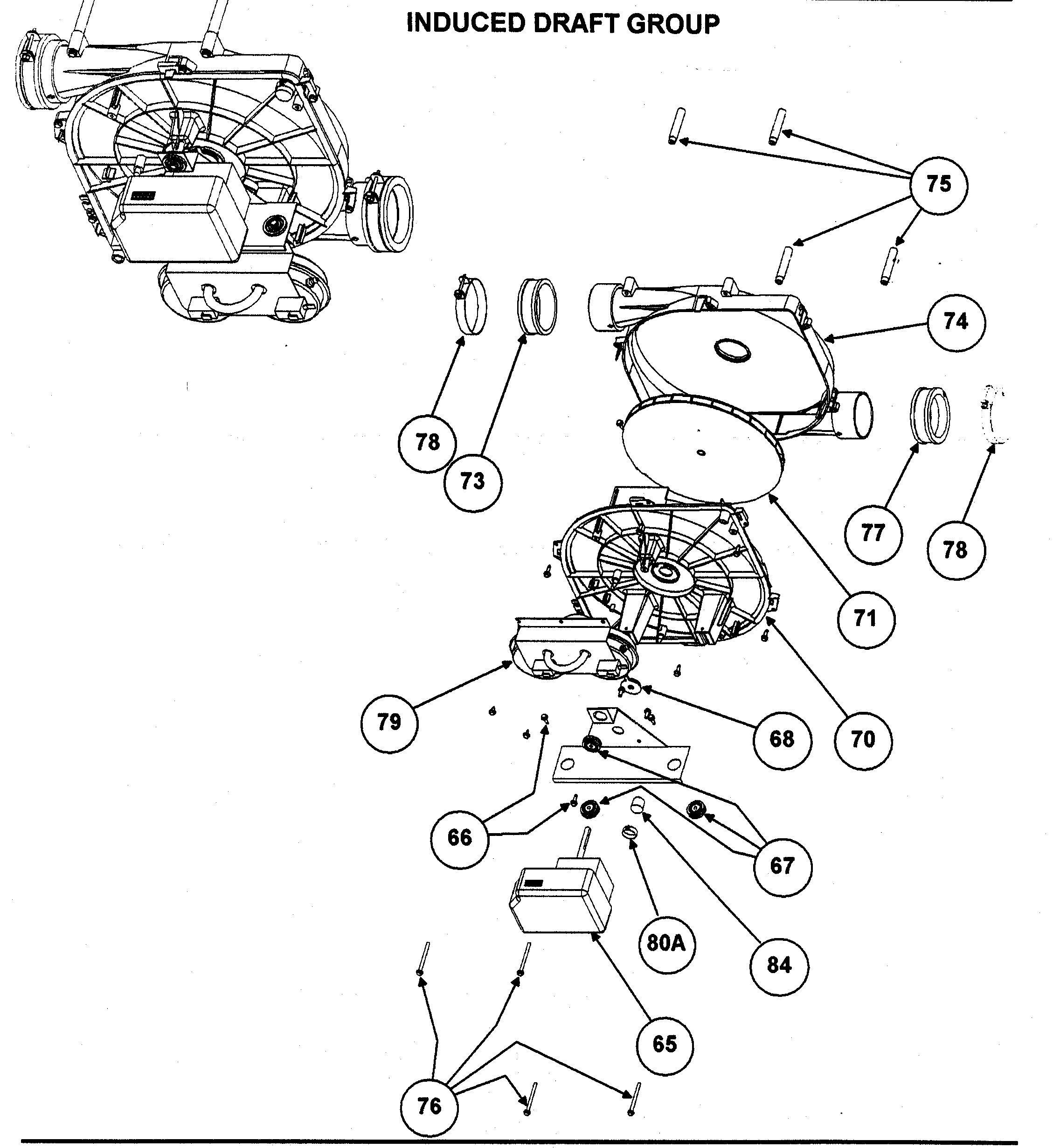 Carrier 58MVP060 induced draft diagram