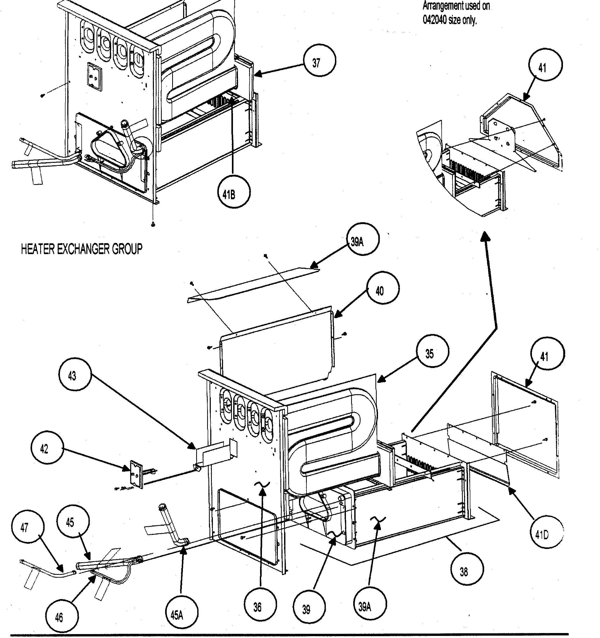 Carrier 58MVP080 heater exchanger diagram
