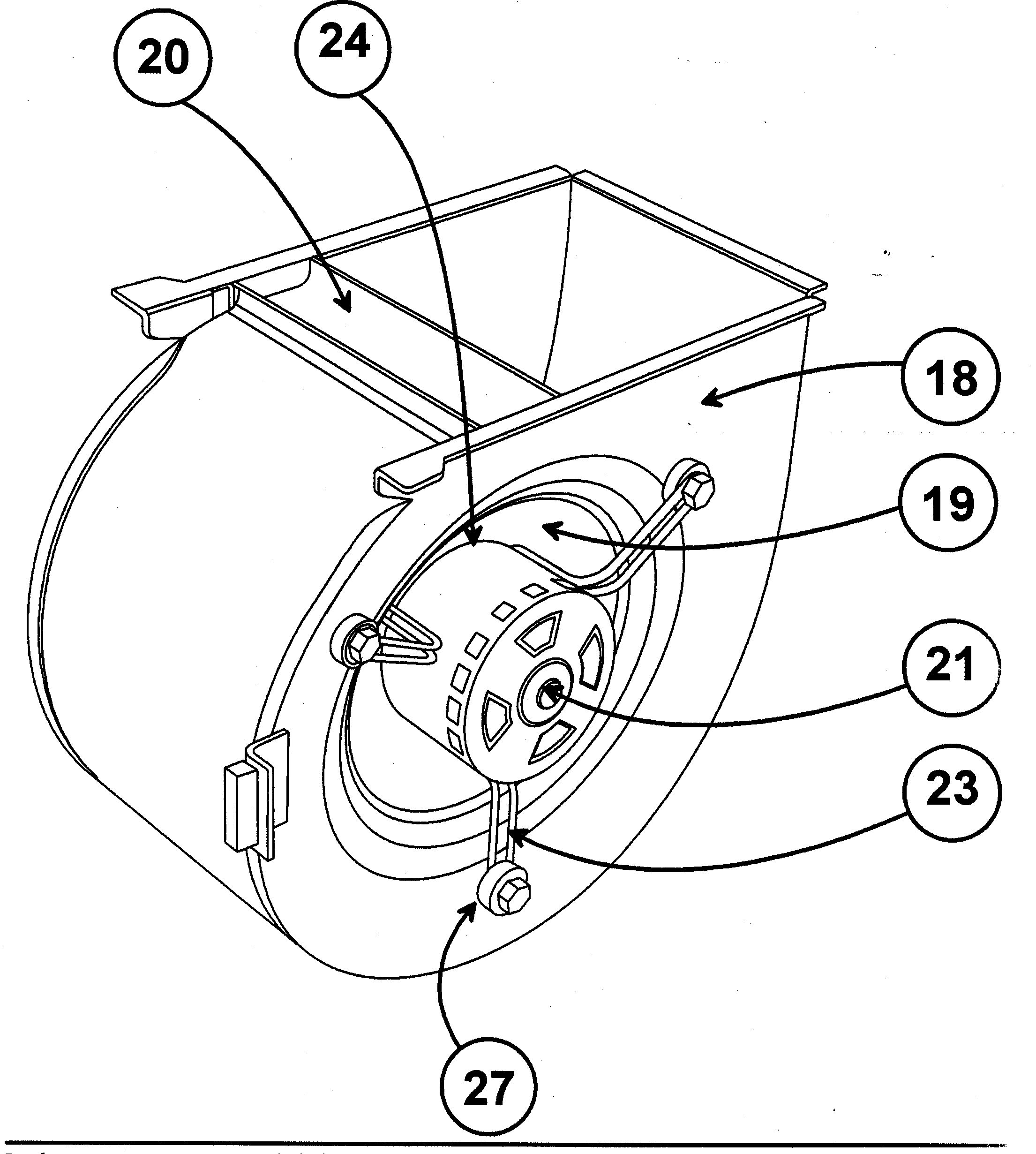 Carrier 58MVP100 blower assy diagram