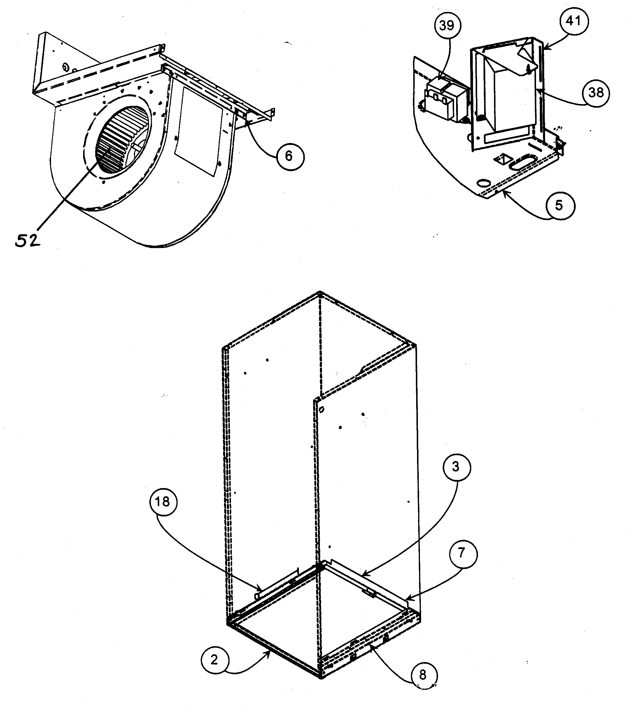 Carrier FV4BNF005000 blower assy diagram