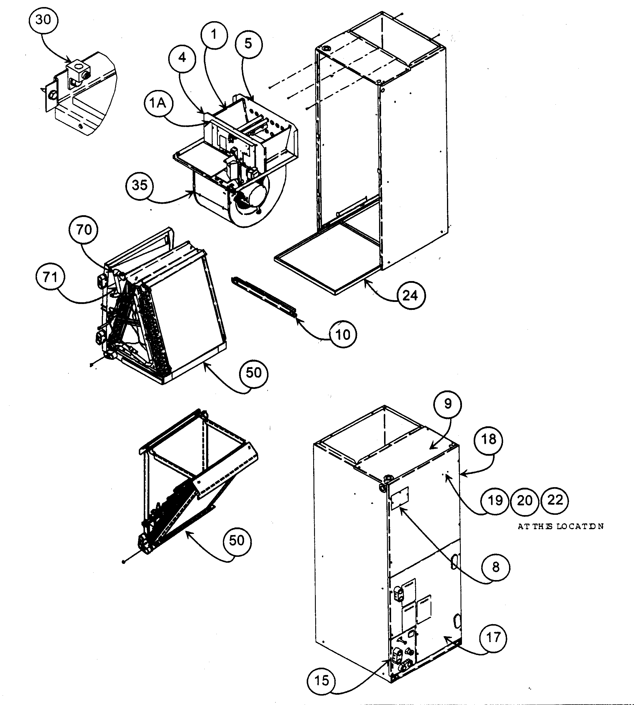 Carrier FC4CNF030000 casing assy diagram