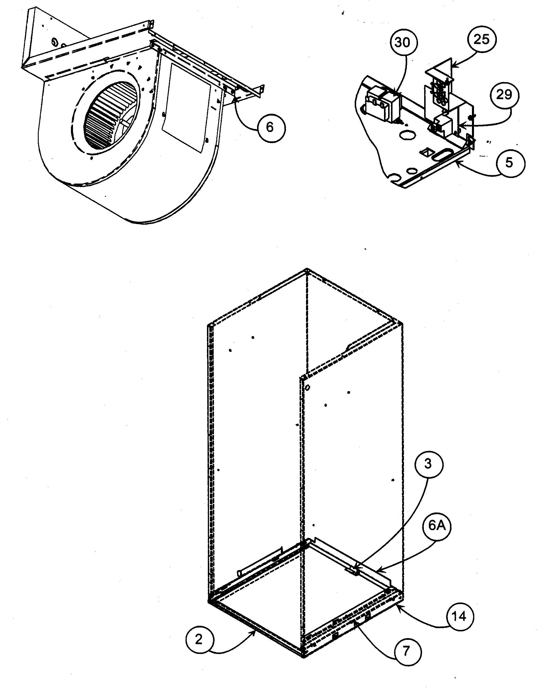 Carrier FB4BNF036000 blower assy diagram